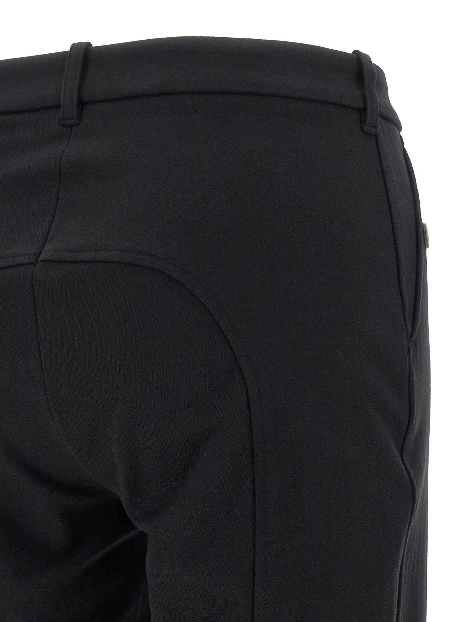 Burberry Tailored Trousers Featuring Button Detailing In Black