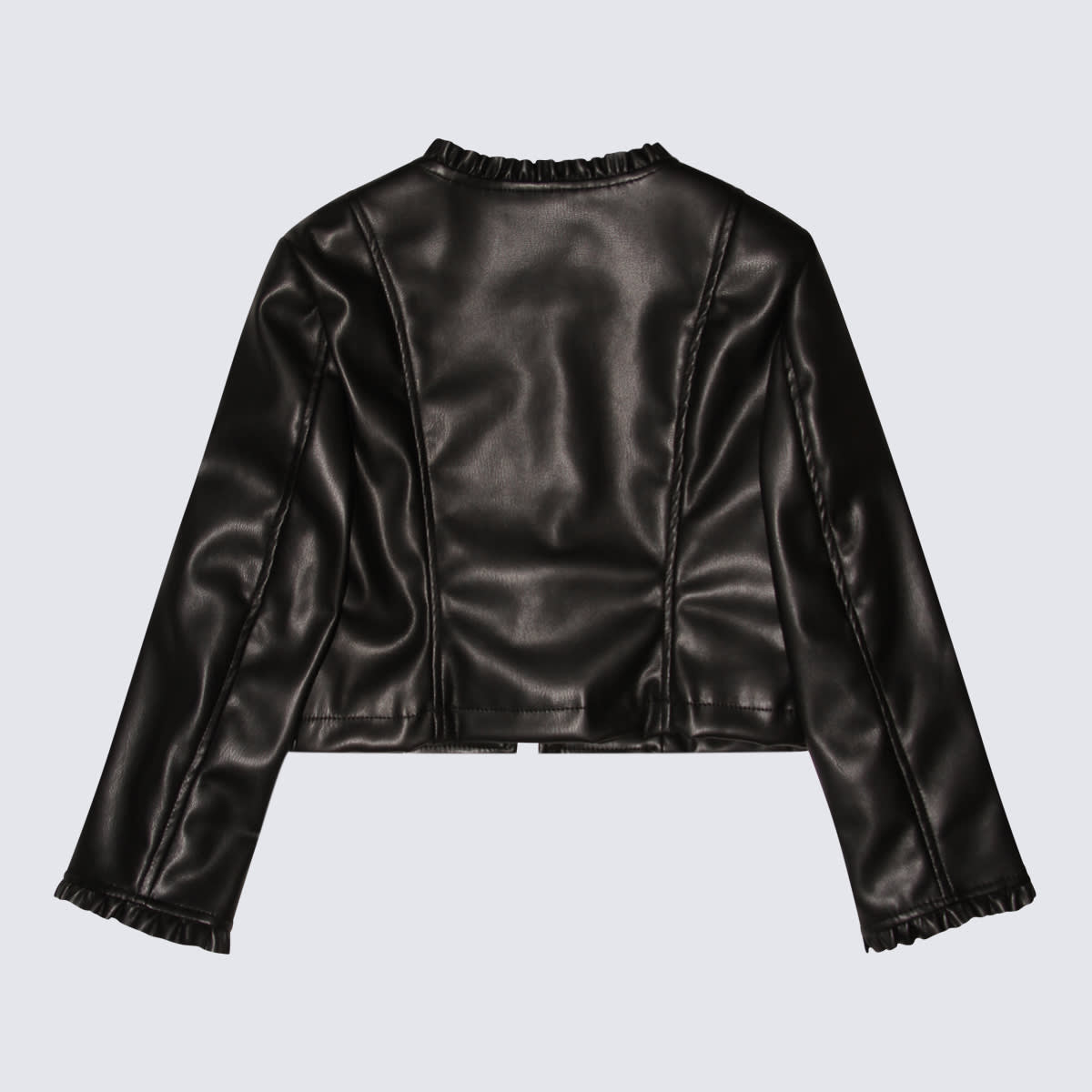 Chiara Ferragni Kids' Black Cotton Casual Jacket