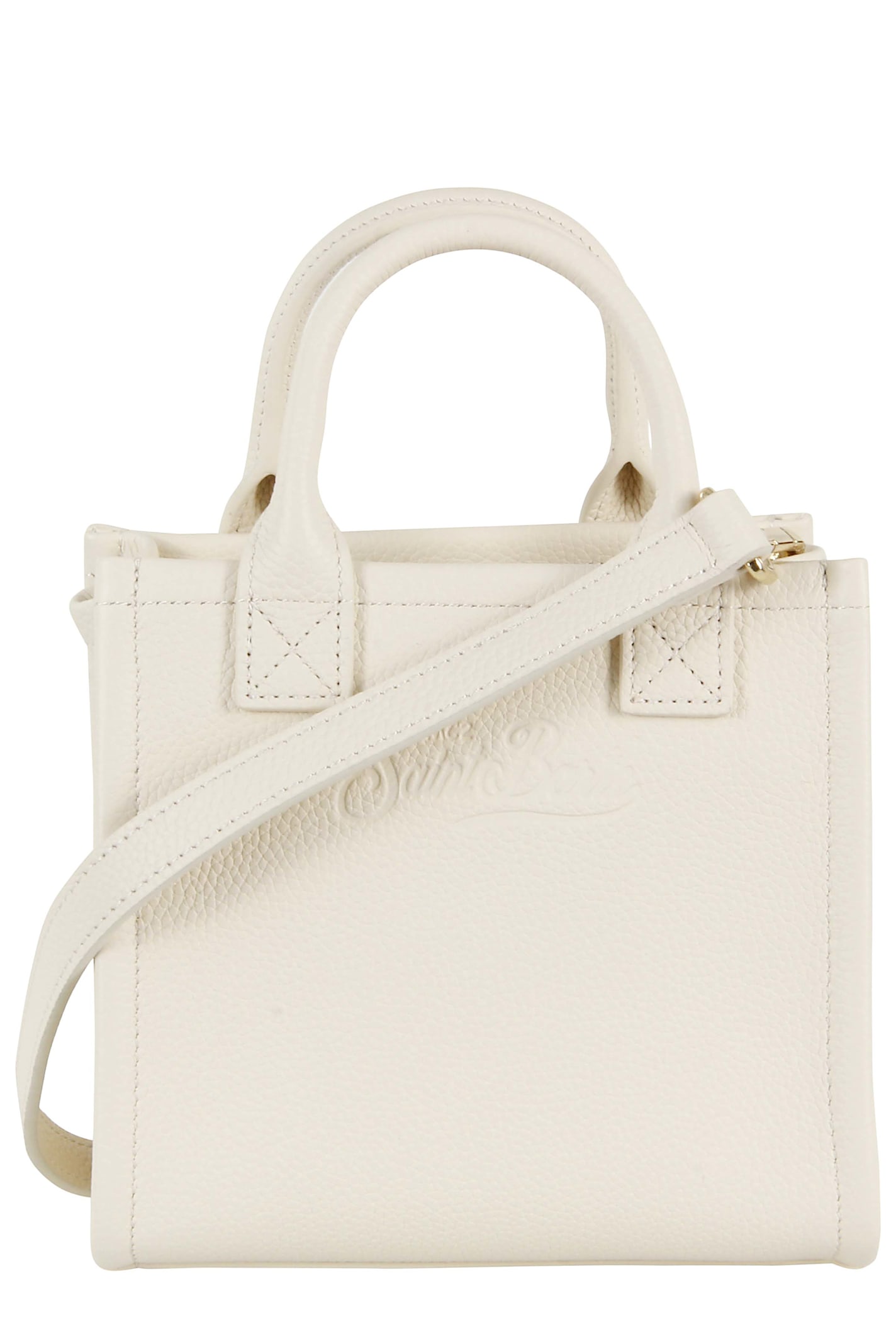 Mc2 Saint Barth Hand Bag With Strap In White
