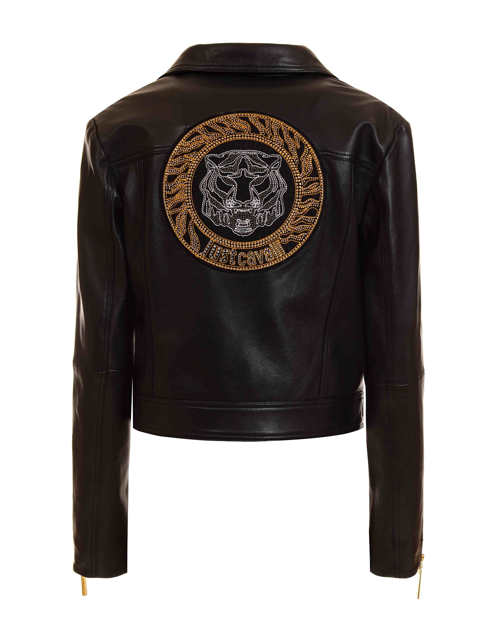 JUST CAVALLI JUST CAVALLI BLACK LEATHER JACKET 