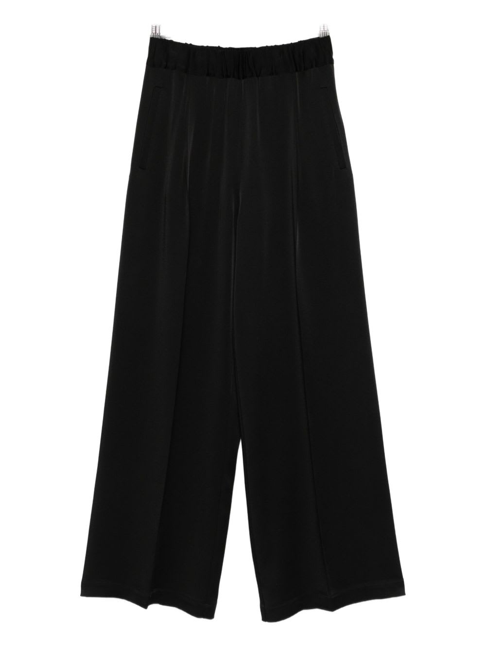 Semicouture Wide-leg Trousers In Black