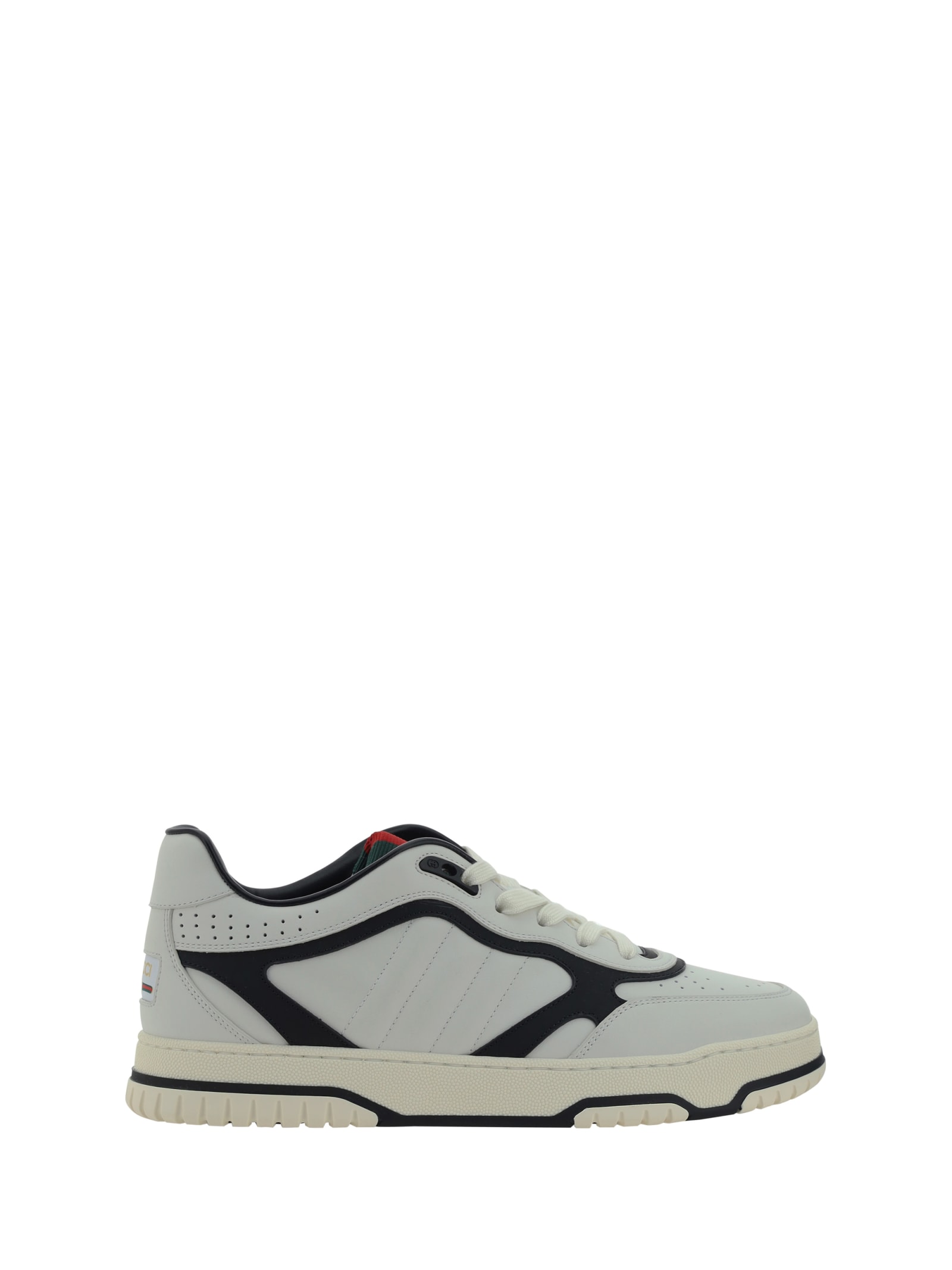 Shop Gucci Re-web Sneakers In White