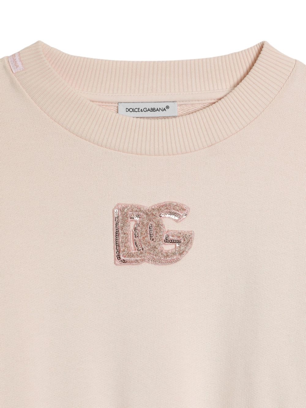 Dolce & Gabbana Kids Dress With Decoration In Pink