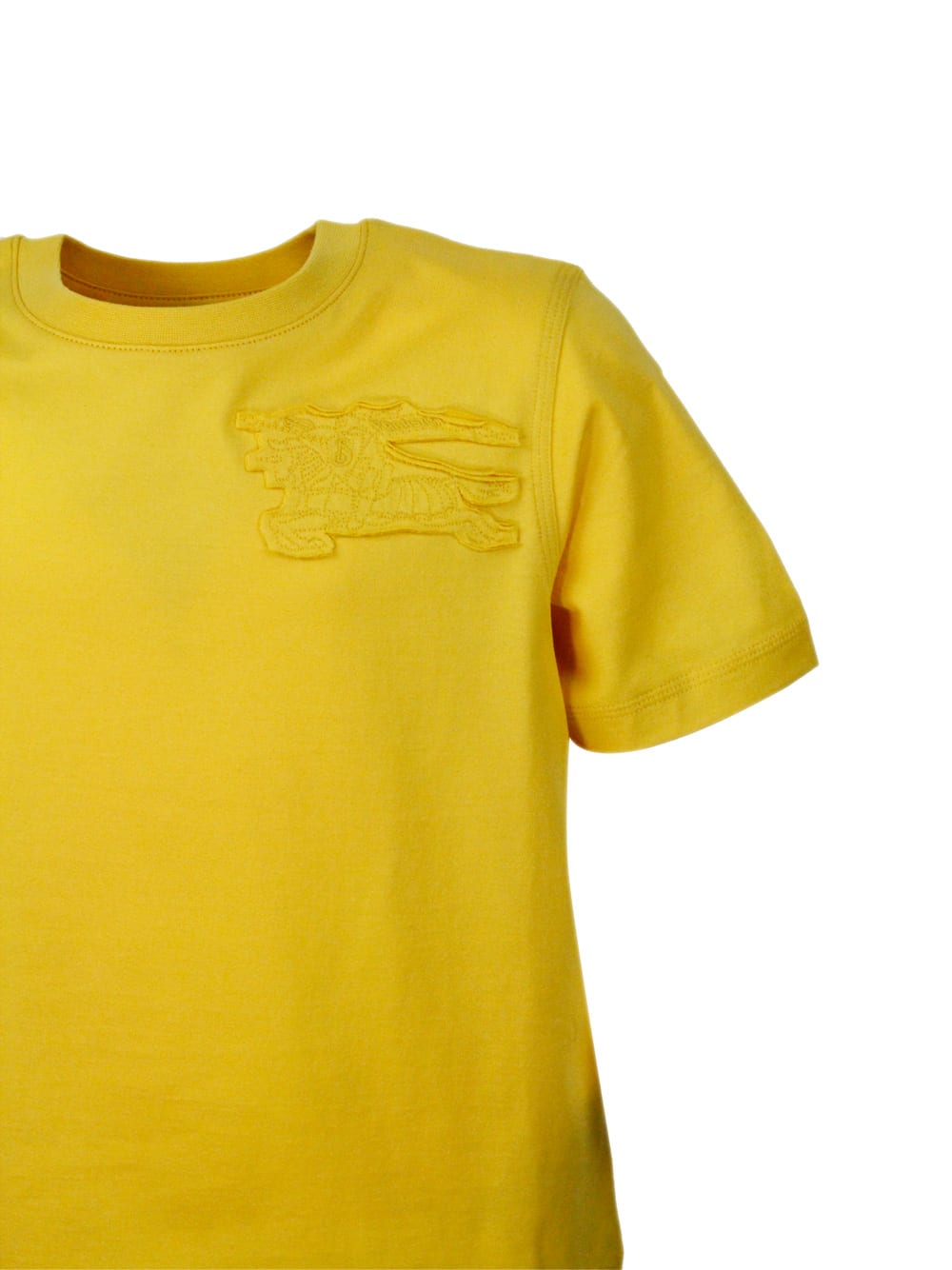 Shop Burberry T-shirt In Yellow