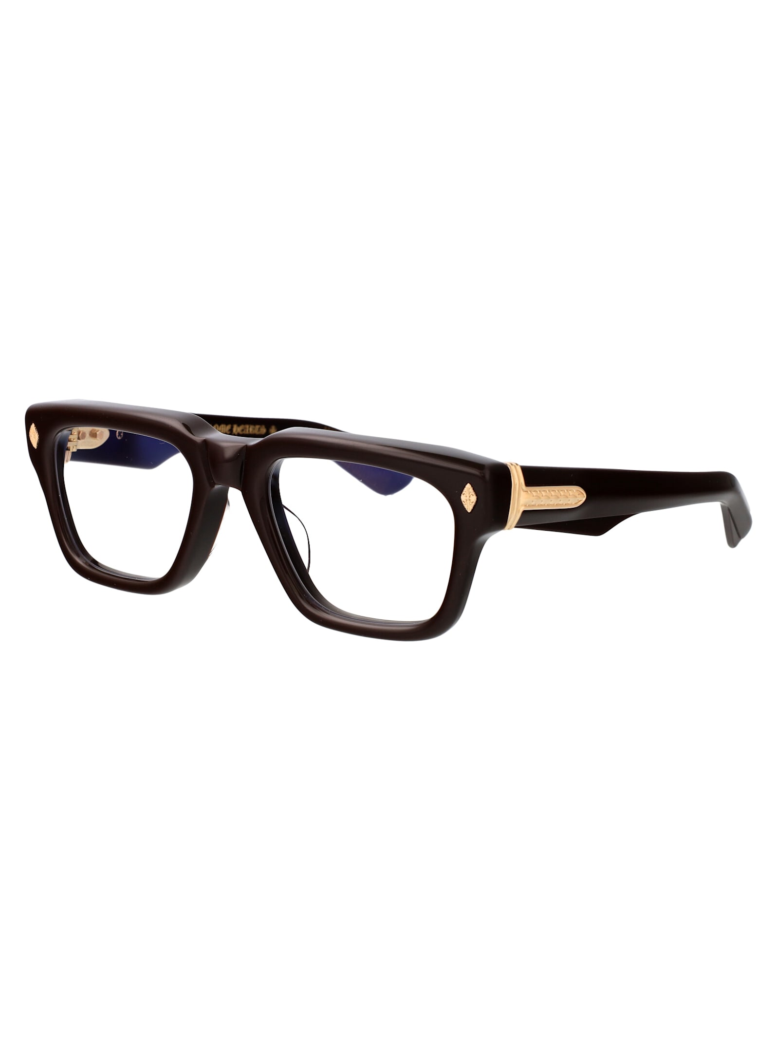 Shop Chrome Hearts Gnarlin Glasses In Classic Brown