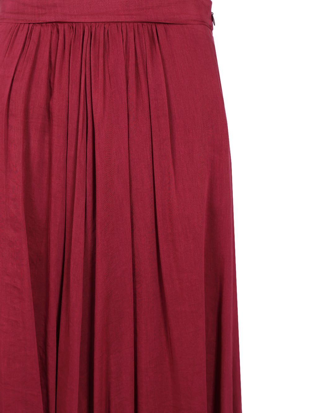 Shop Forte Forte Long Voile Skirt In Red