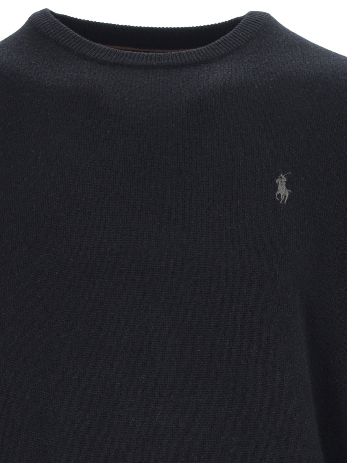 Shop Polo Ralph Lauren Wool Pullover In Black