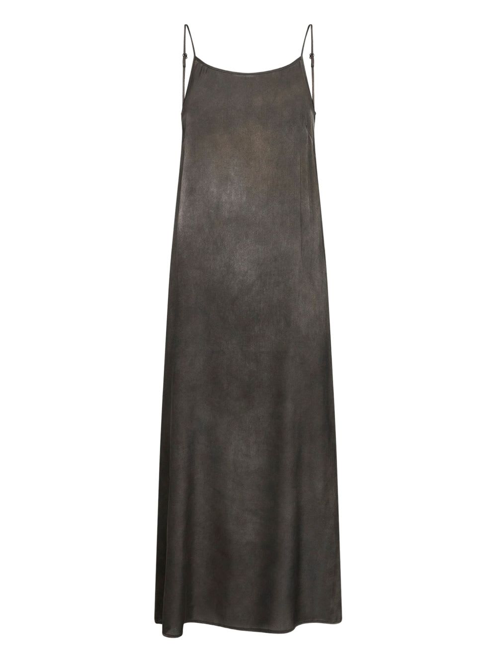 Uma Wang Backless Silk Midi Dress With Adjustable Straps In Black