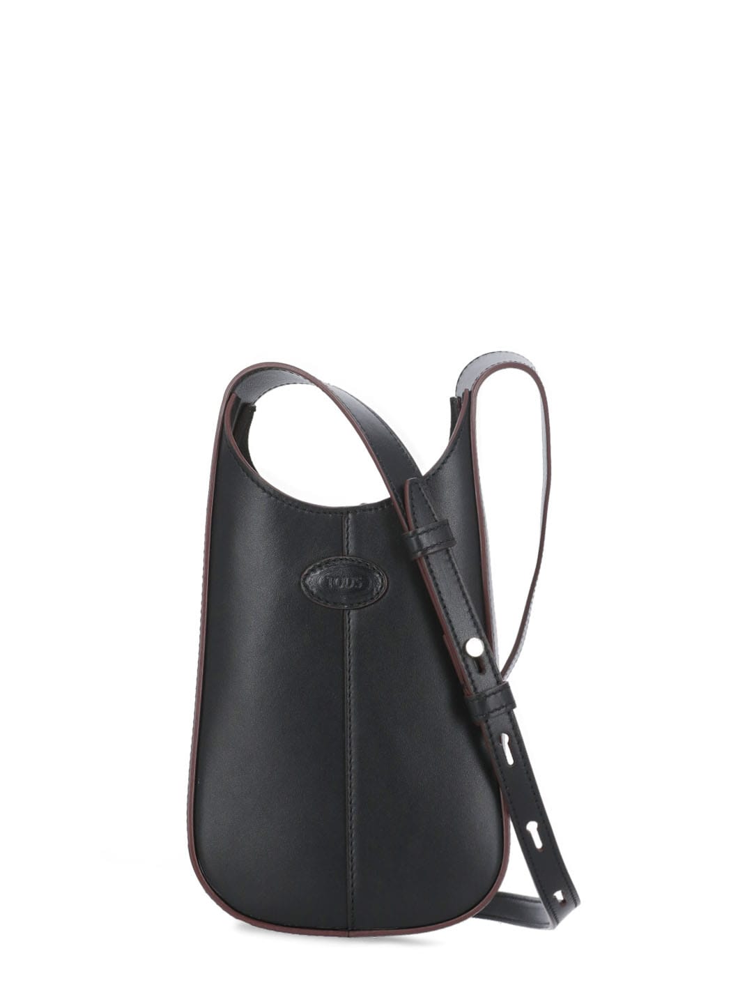 Shop Tod's Micro Hobo Bag In Black