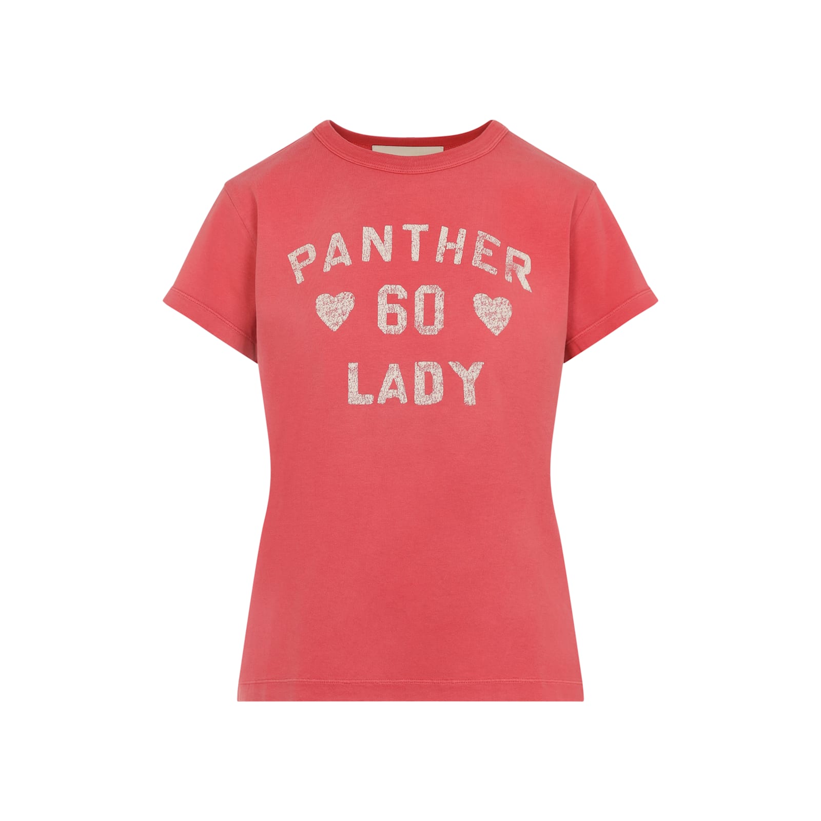 Valentino Paris Graphic Print Crew Neck T-shirt In Red
