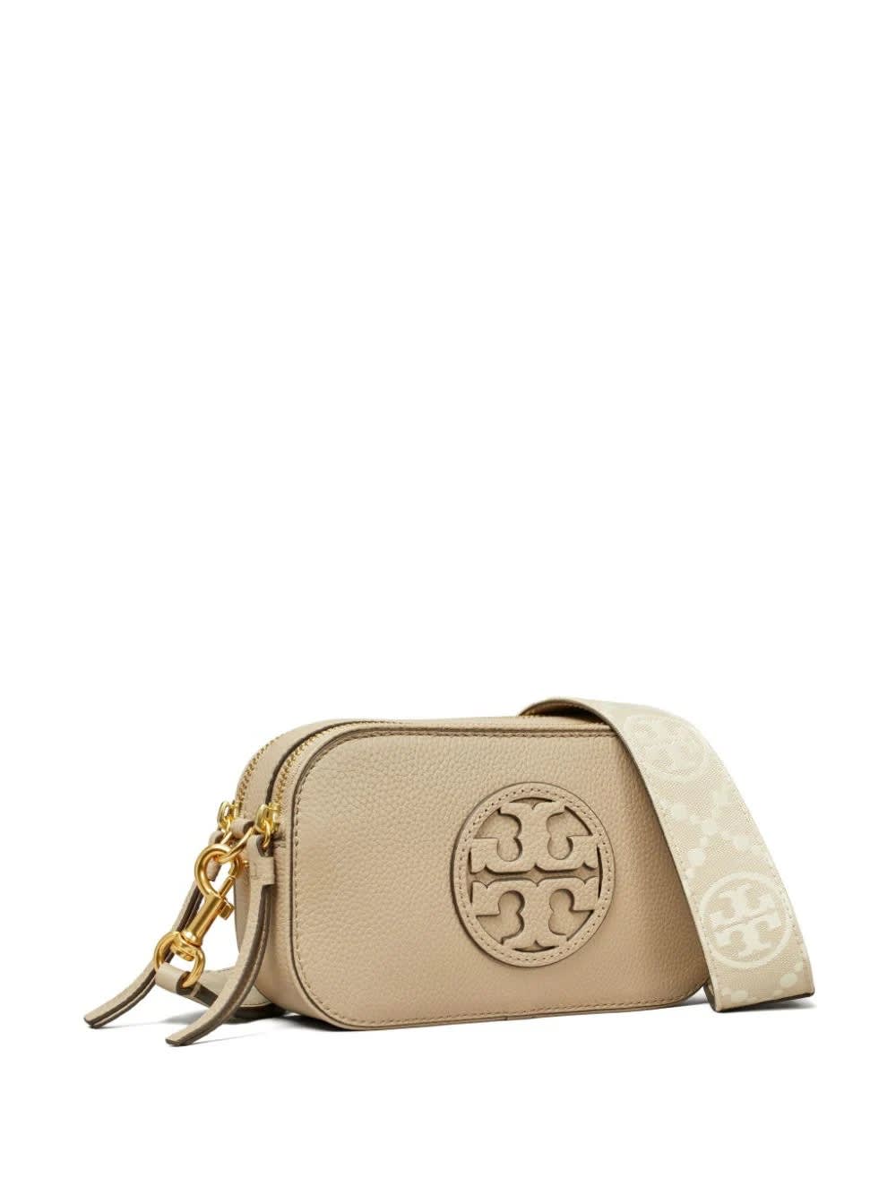 Shop Tory Burch Fresh Clay Miller Mini Shoulder Bag In Brown