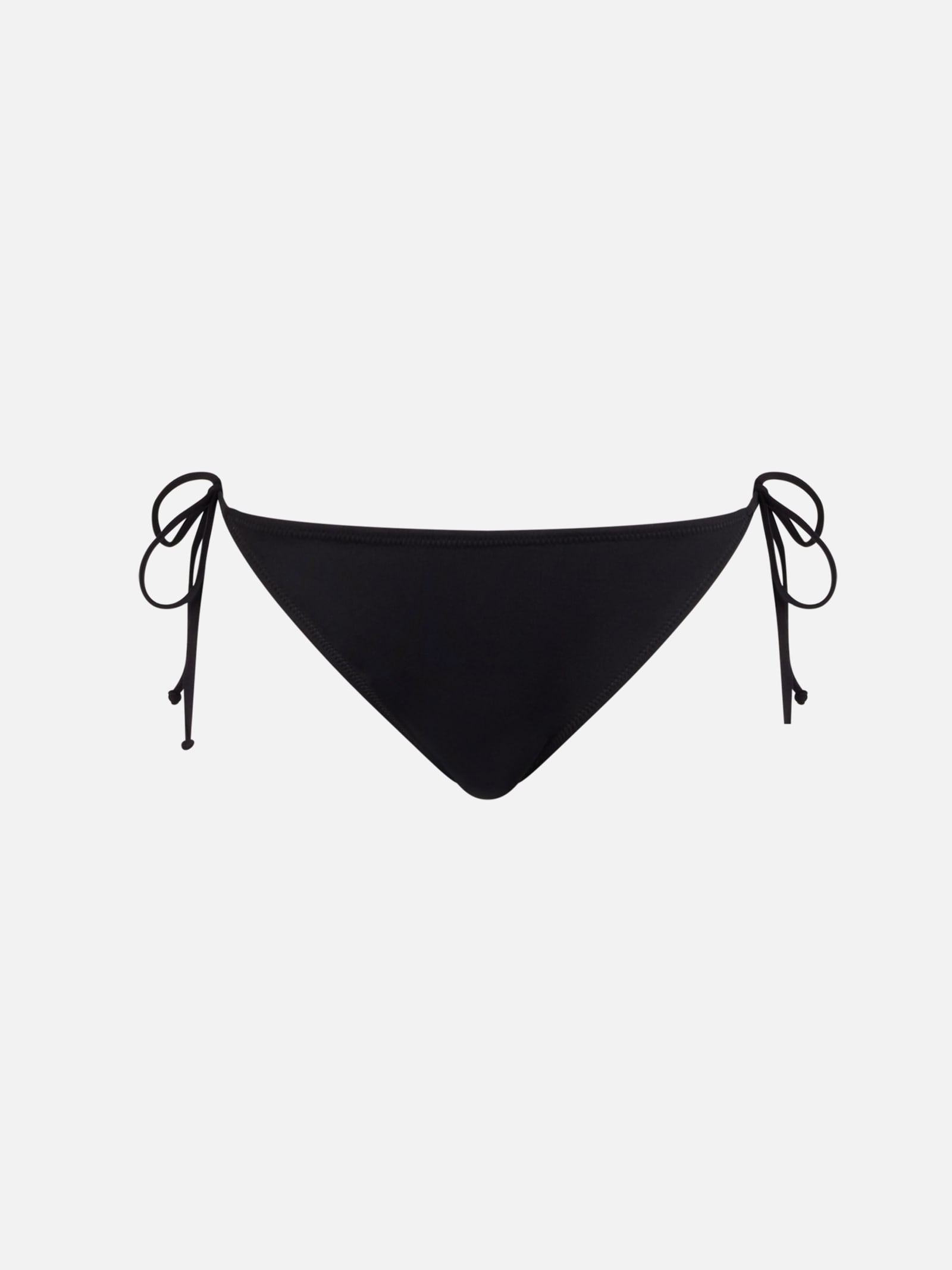 Mc2 Saint Barth Woman Classic Swim Briefs Virgo With Rhinestones In Black