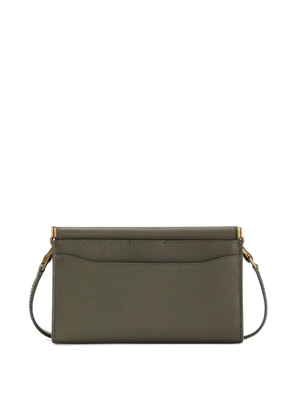 Dolce & Gabbana Leather Phone Bag In Green
