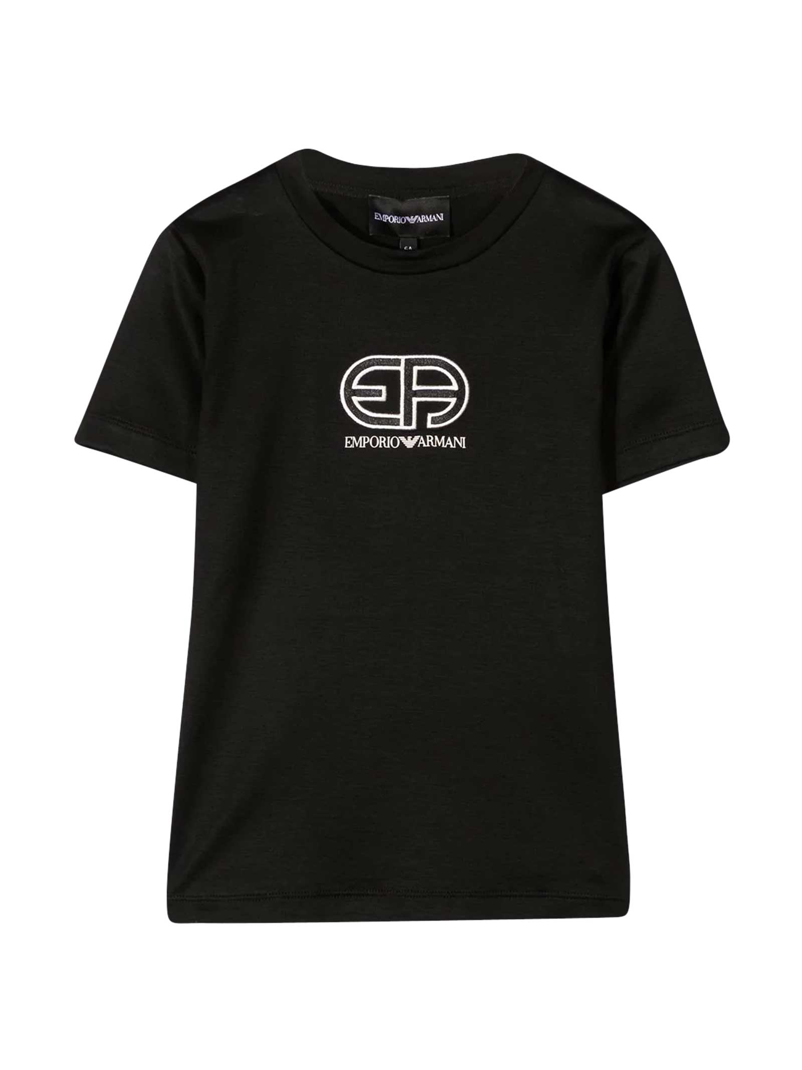 Emporio Armani Teen Black T-shirt
