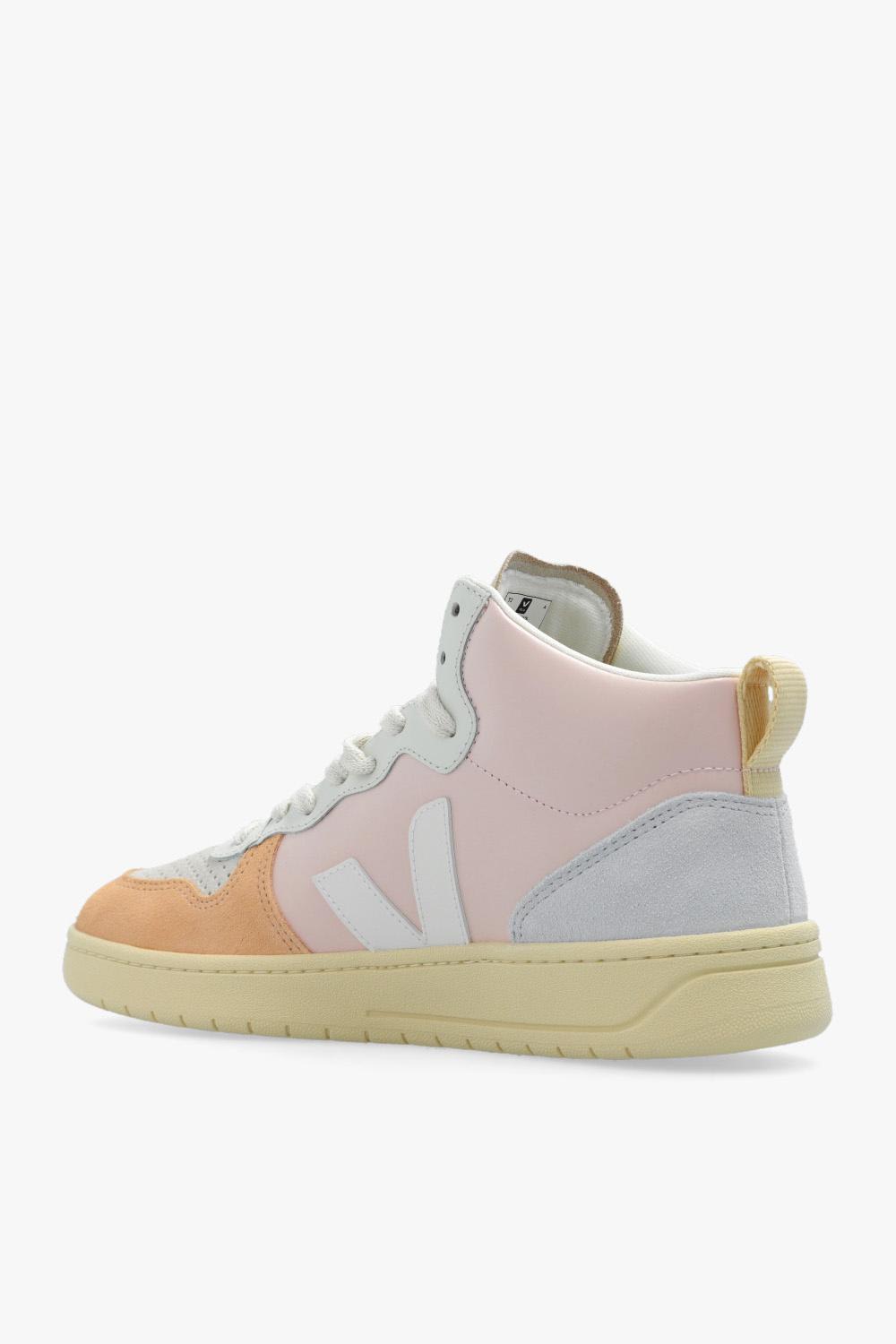 Shop Veja V-15 Leather Sneakers In Multiple Colors