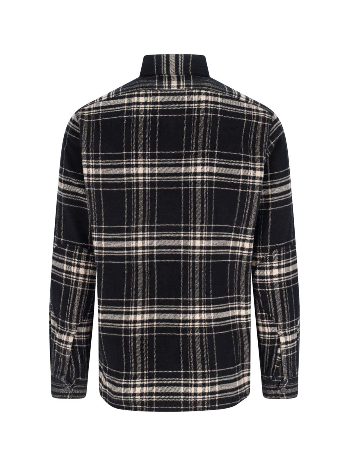 Polo Ralph Lauren Mens 7000 Black Cream Checked Brushed Cotton Shirt Xl In Black