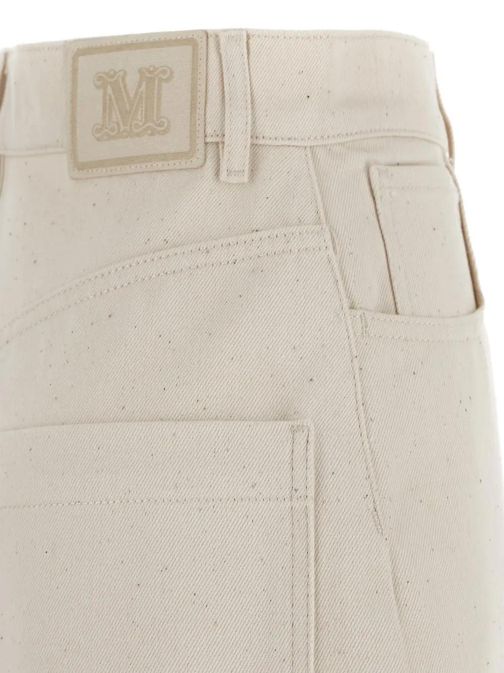 Shop Max Mara Segnale Trousers In White