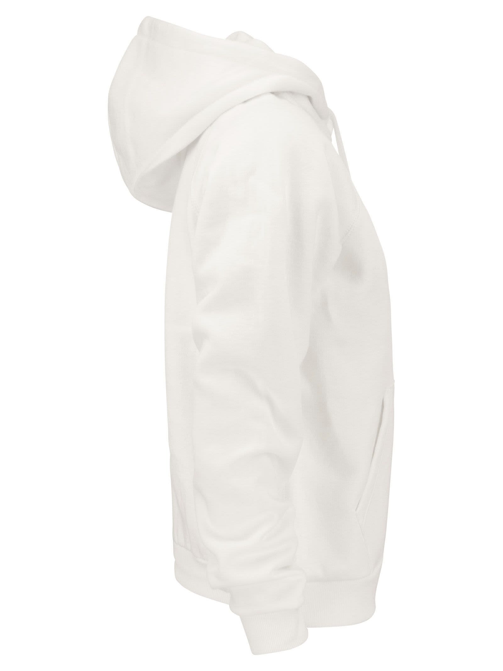Shop Polo Ralph Lauren Hooded Sweatshirt In White
