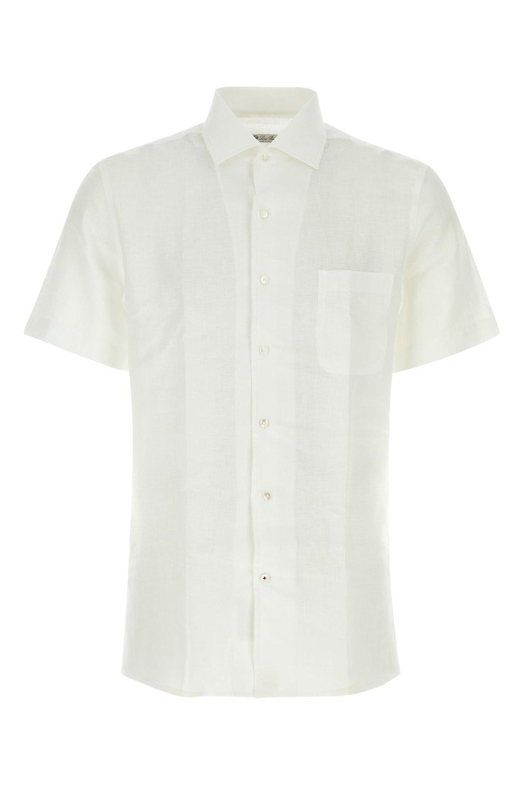 Loro Piana Andre Buttoned Shirt In Optical White