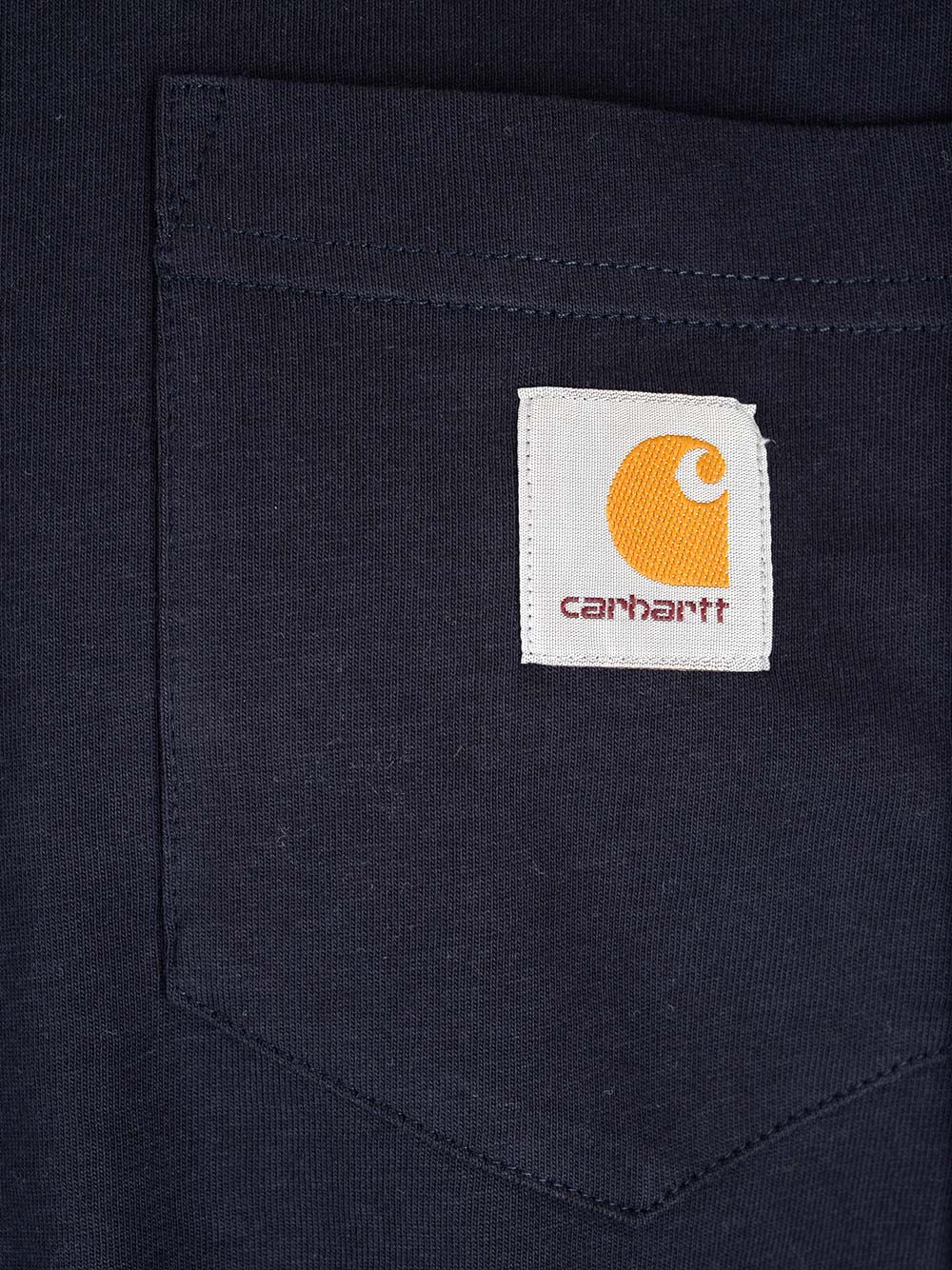 Shop Carhartt Chest Pocket T-shirt In Navy