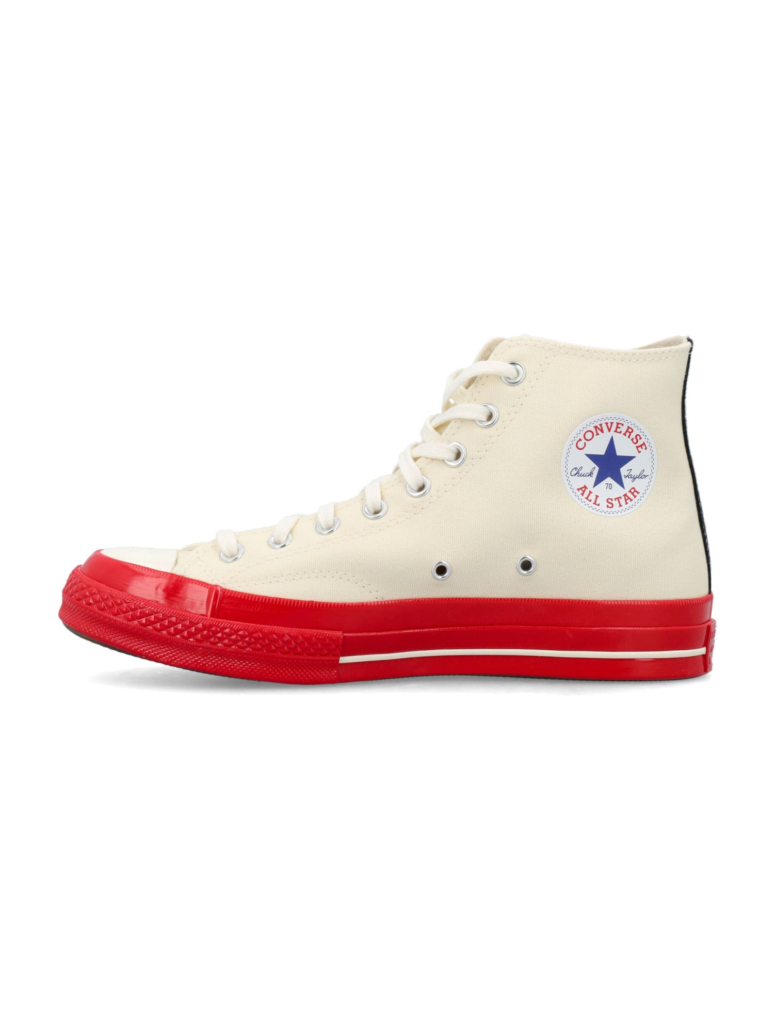 Shop Comme Des Garçons Chuck 70 Cdg High Red Sole In Off White