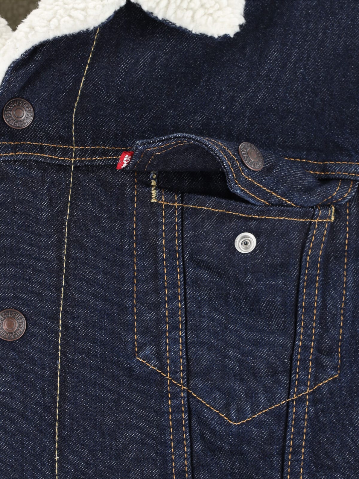 Levi's Sherpa Jacket In Blue