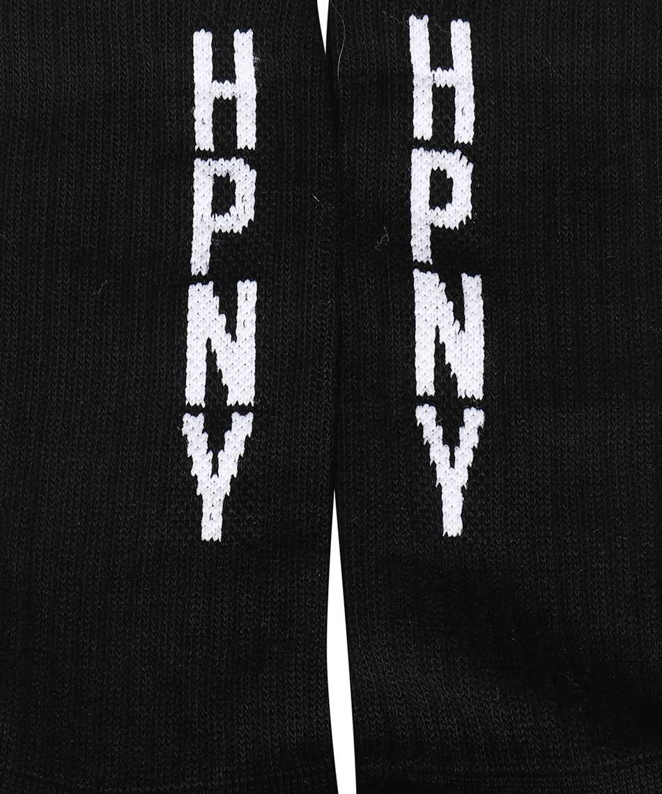 Heron Preston Hpny Logo-intarsia Socks In Black