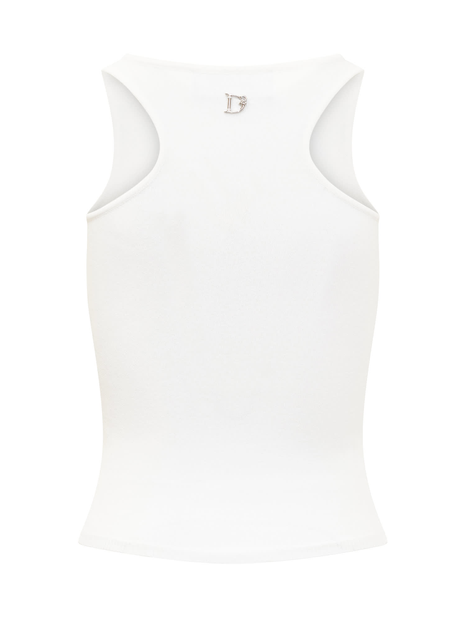 Shop Dsquared2 Cut Out Top In White