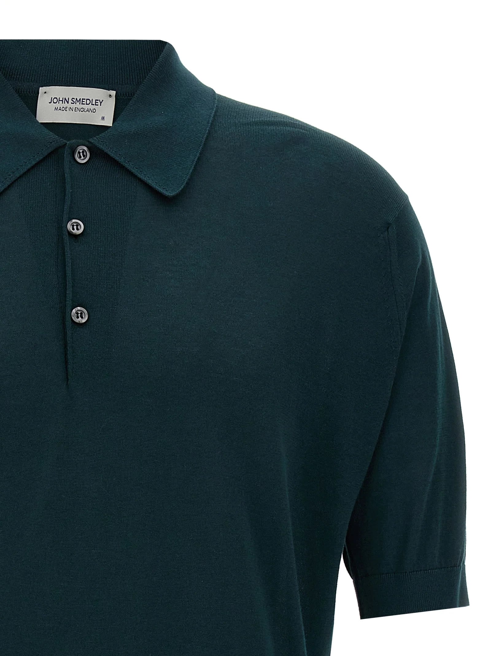 John Smedley Adrian Shirt Ss In Rain Forest