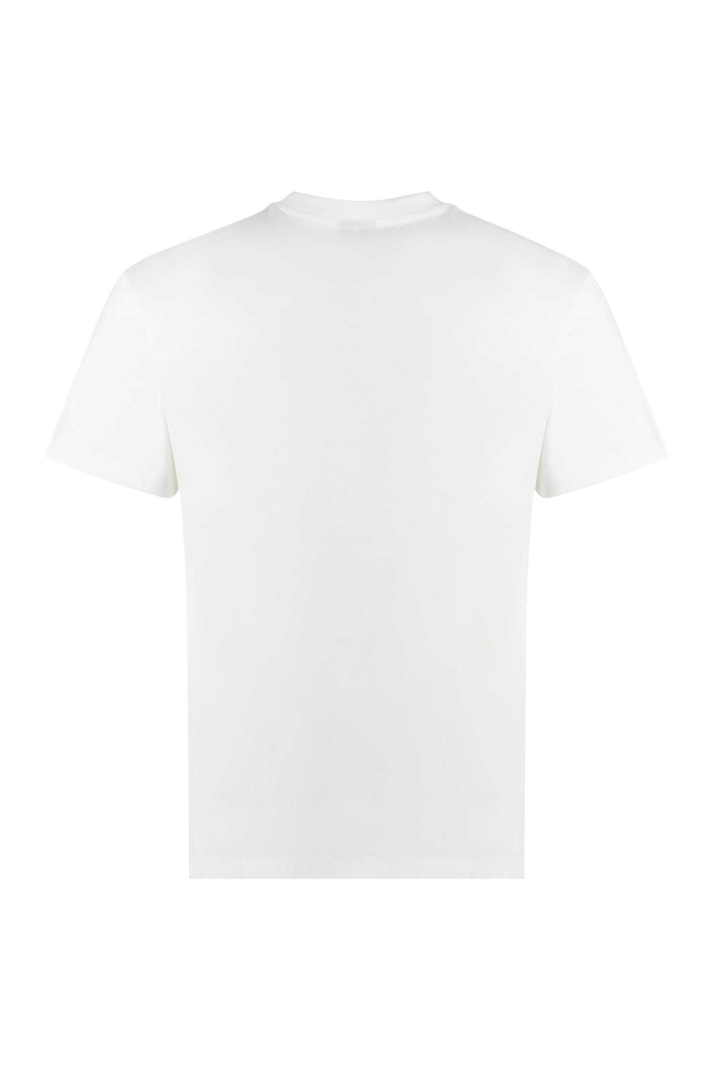 Shop Paul&amp;shark Logo Cotton T-shirt In White/blue