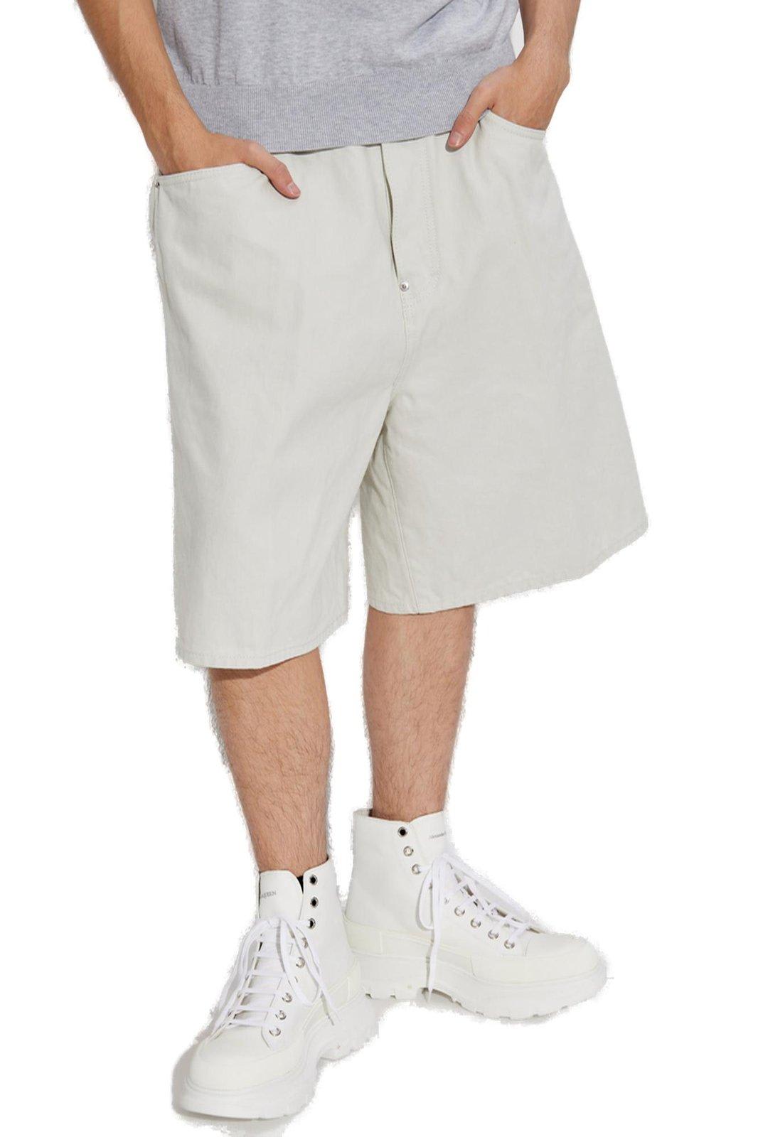 Dsquared2 Dsquared Men Denim Bermuda Shorts In White