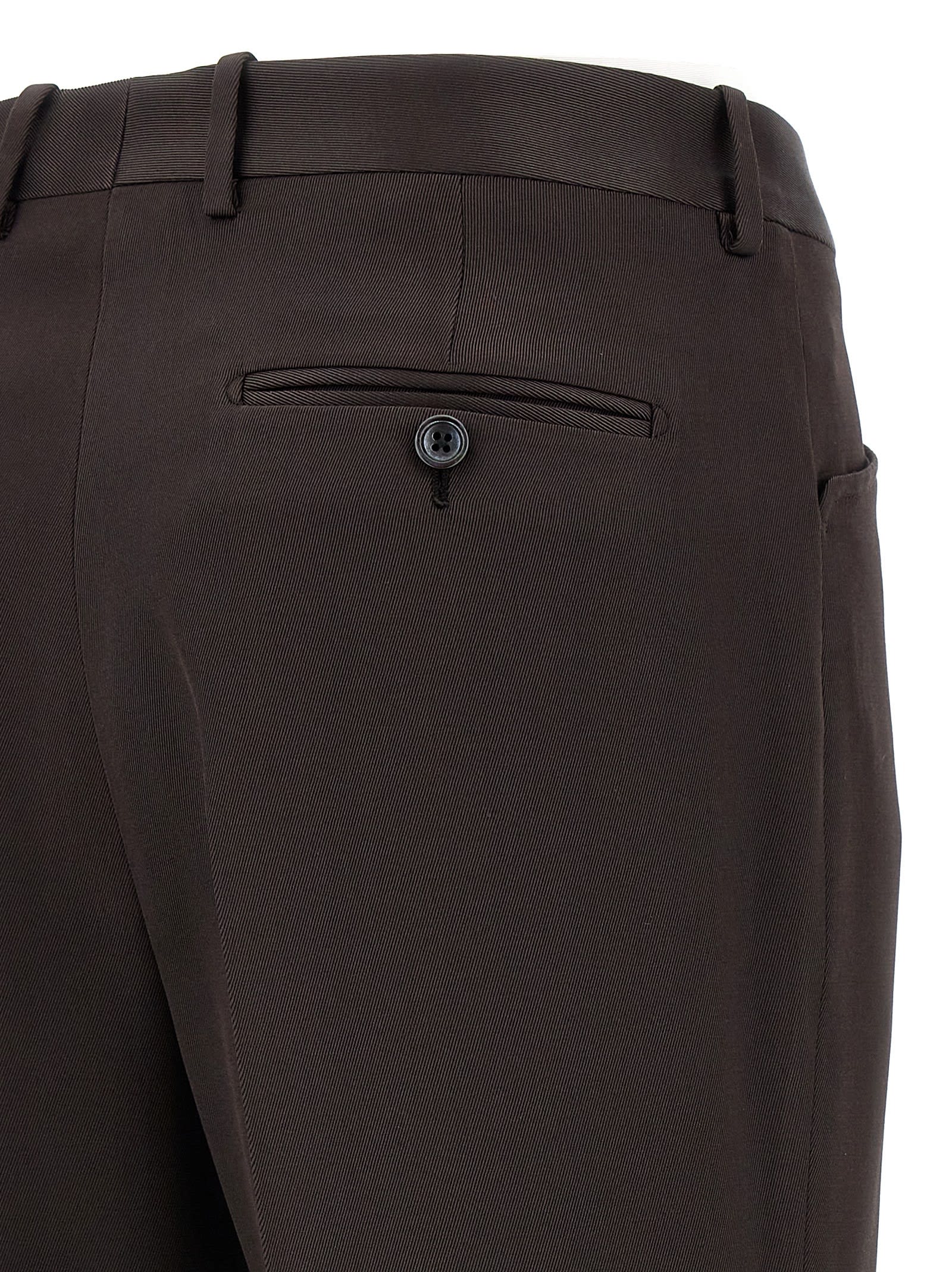 Shop Tom Ford Twill Pants In Brown