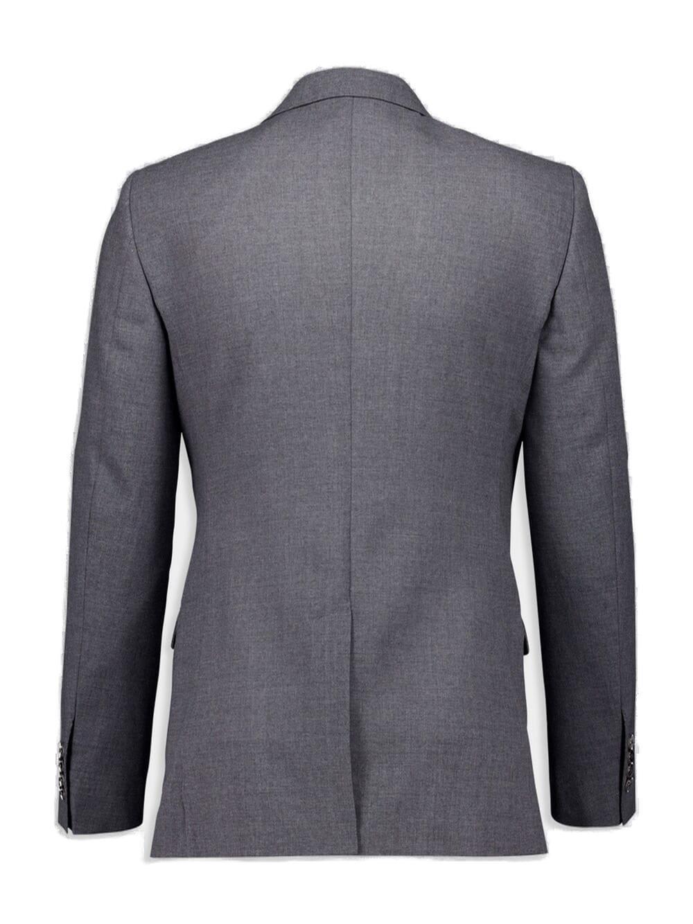 Shop Dolce & Gabbana Single-breasted Taormina Fit Jacket In Grey