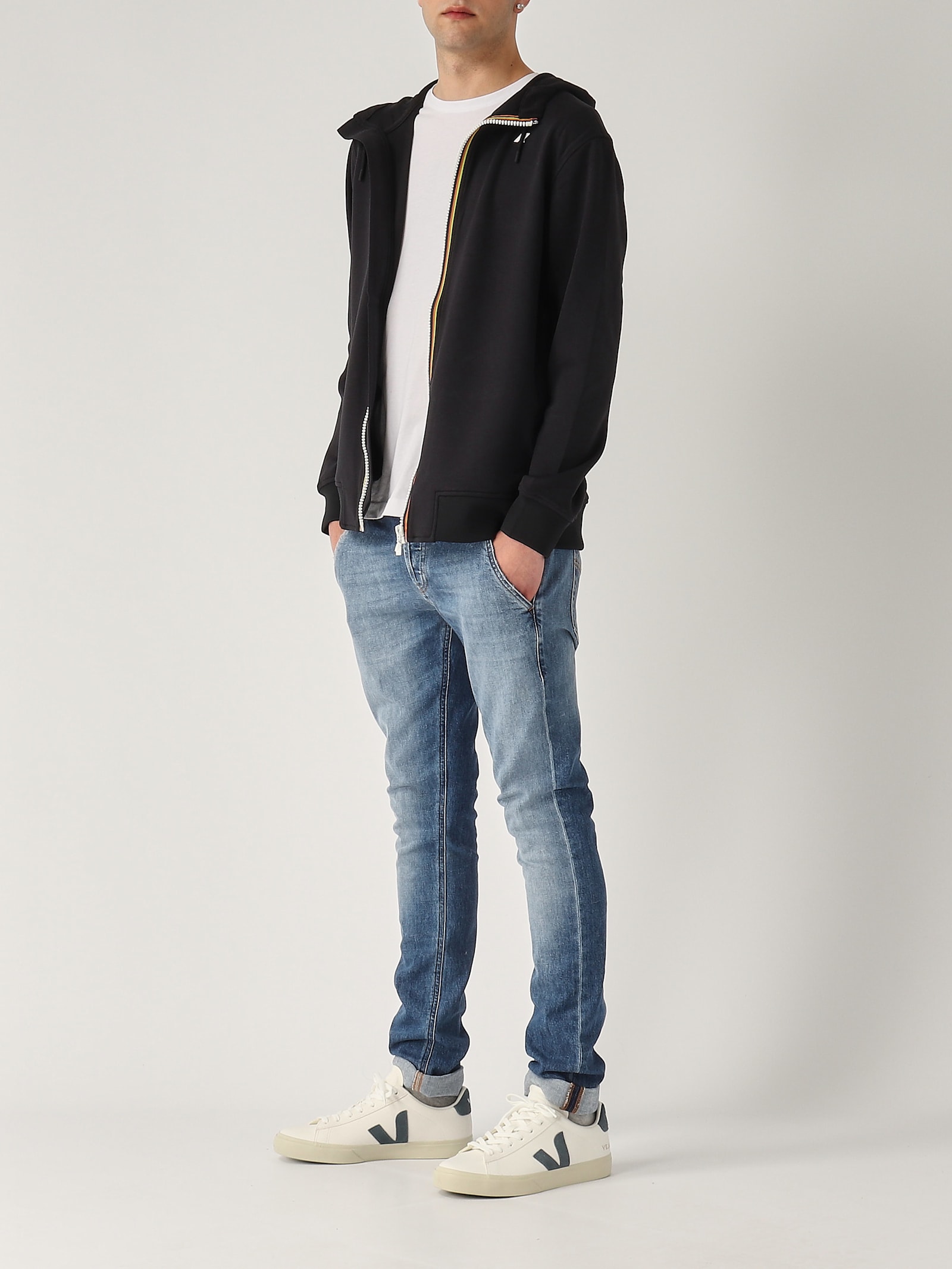 K-way Rainer Spacer Sweatshirt In Black