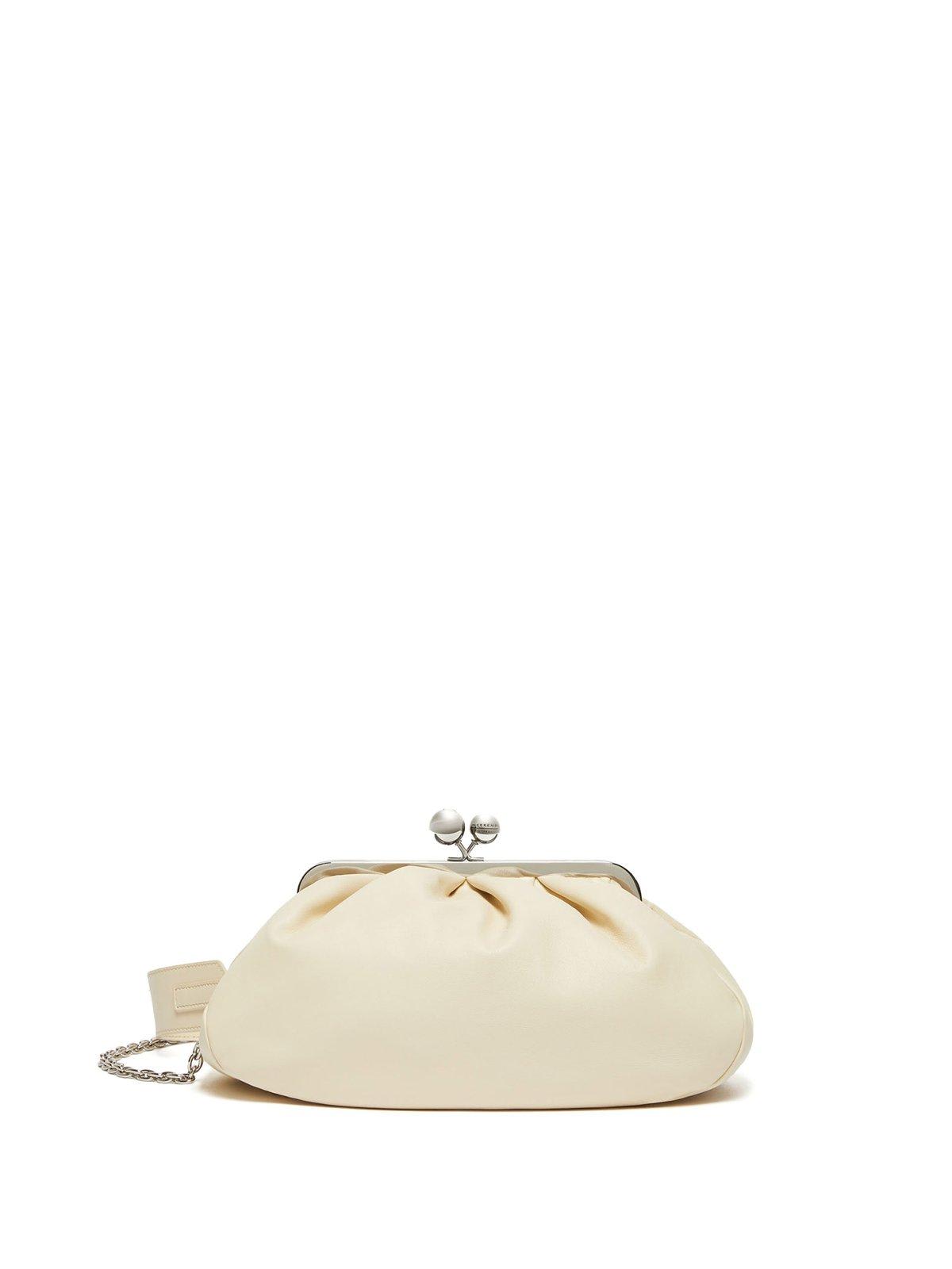 Shop Weekend Max Mara Medium Pasticcino Bag In Avorio