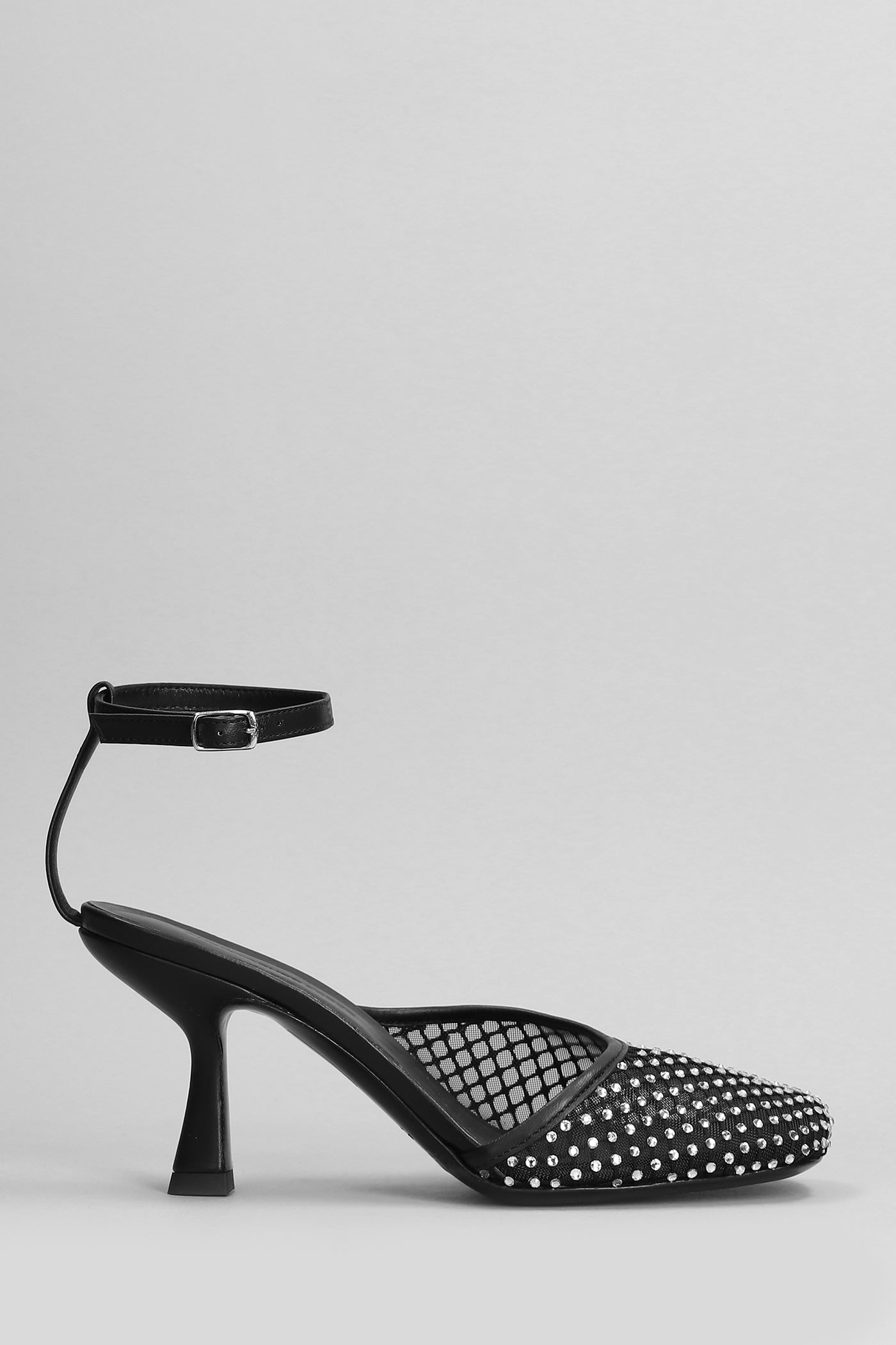 Christopher Esber Minette Veiled Heel Slipper-mule In Black Polyester