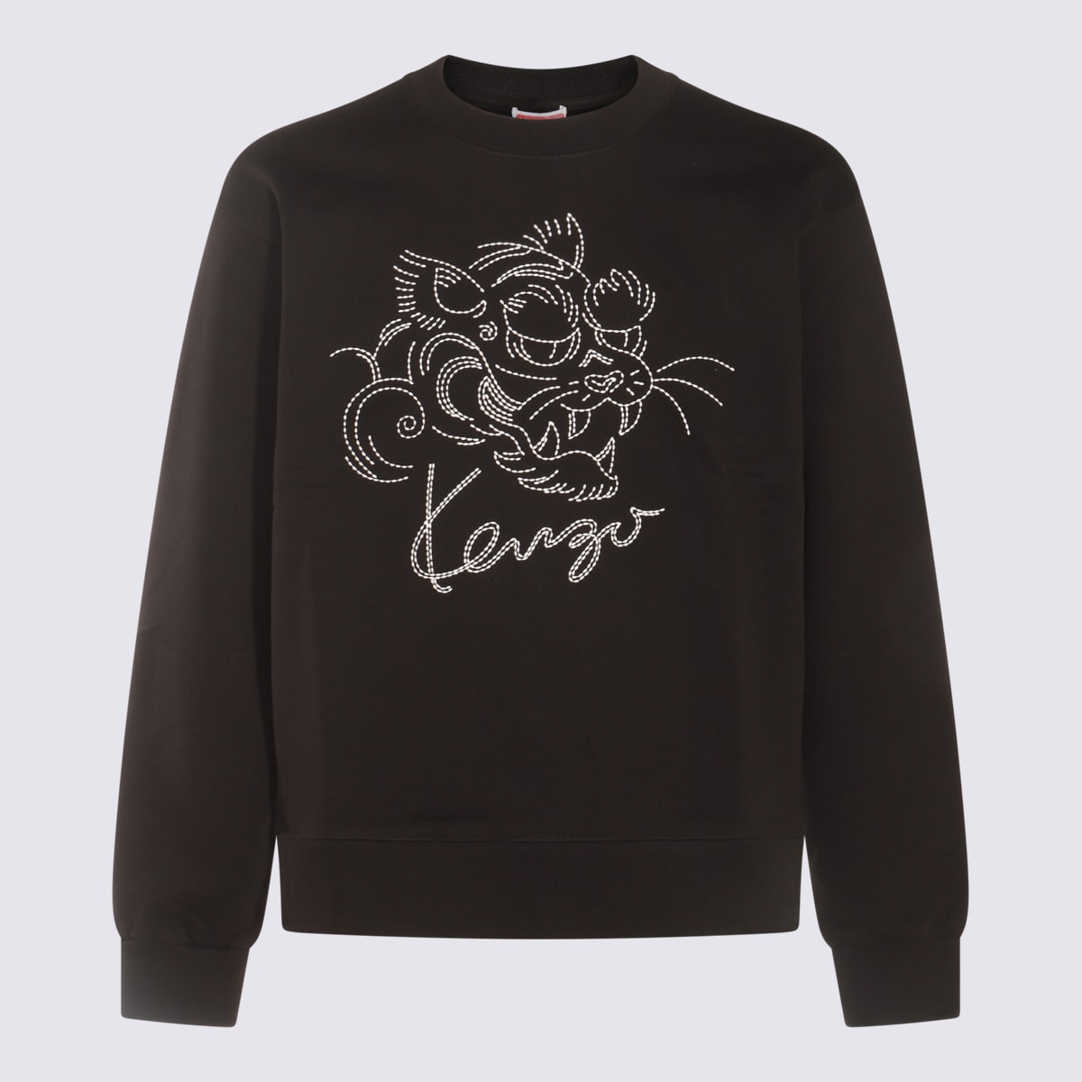 Black Cotton Sweatshirt