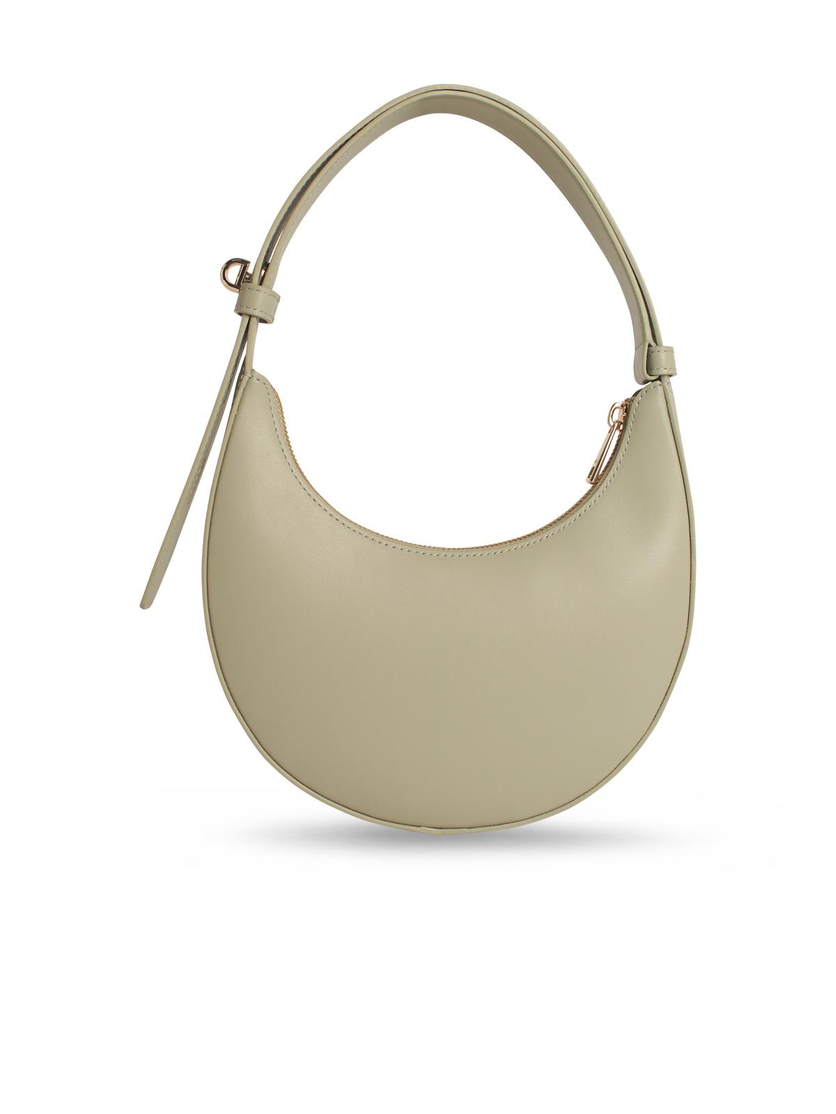 Furla Delizia Crescent-shape Shoulder Bag In Green