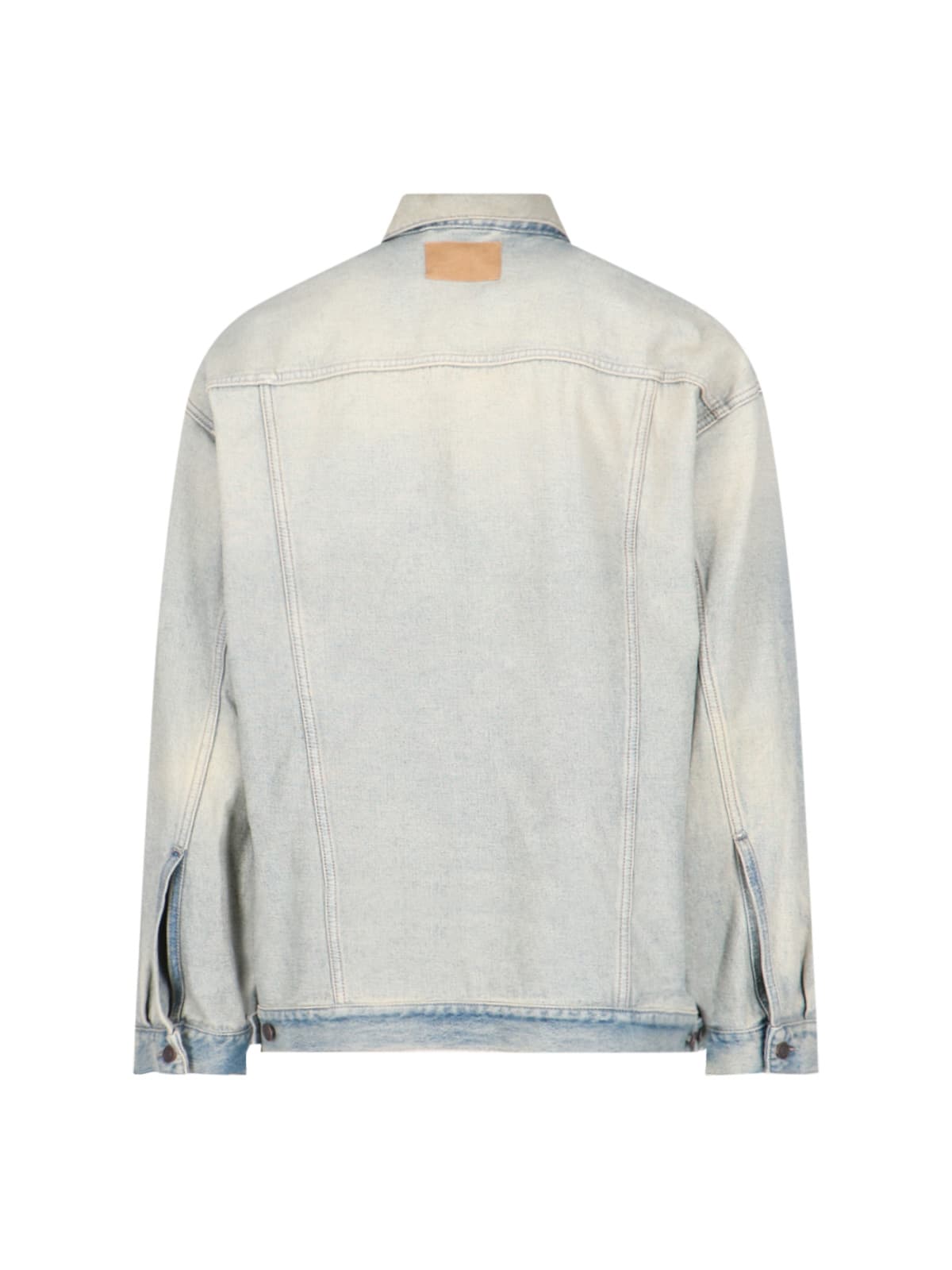 Balenciaga Oversized Jacket In Light Blue