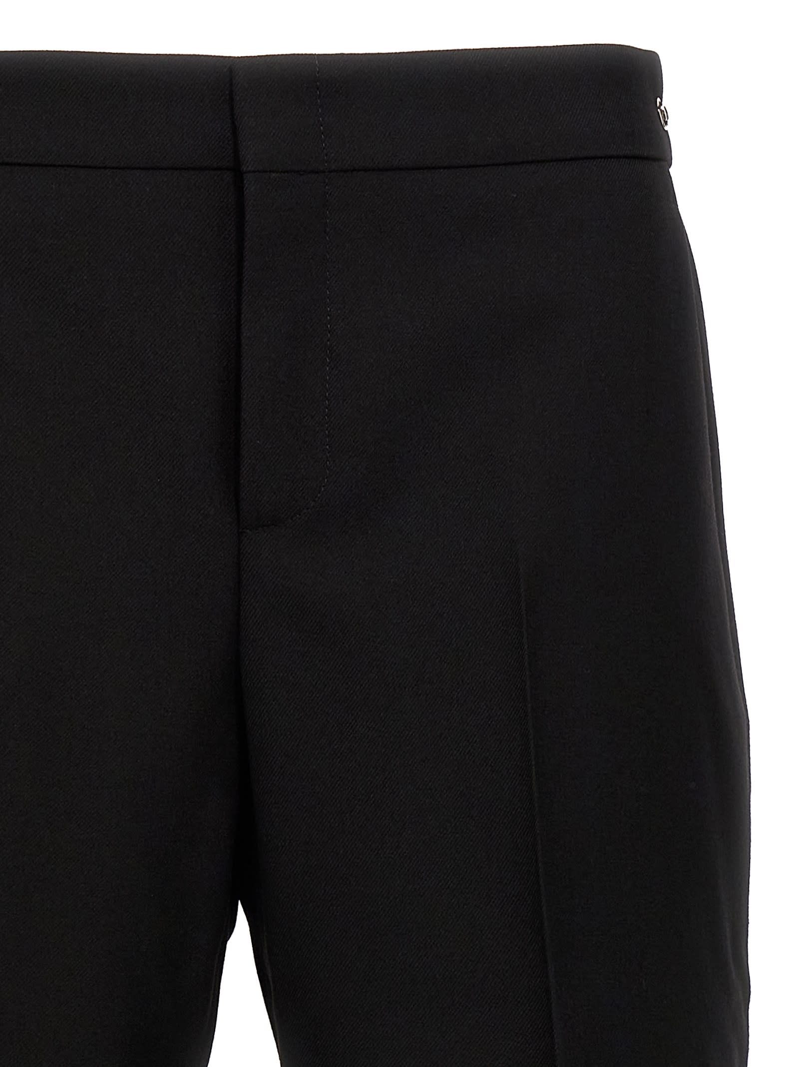 Shop Gucci Morsetto Pants In Black