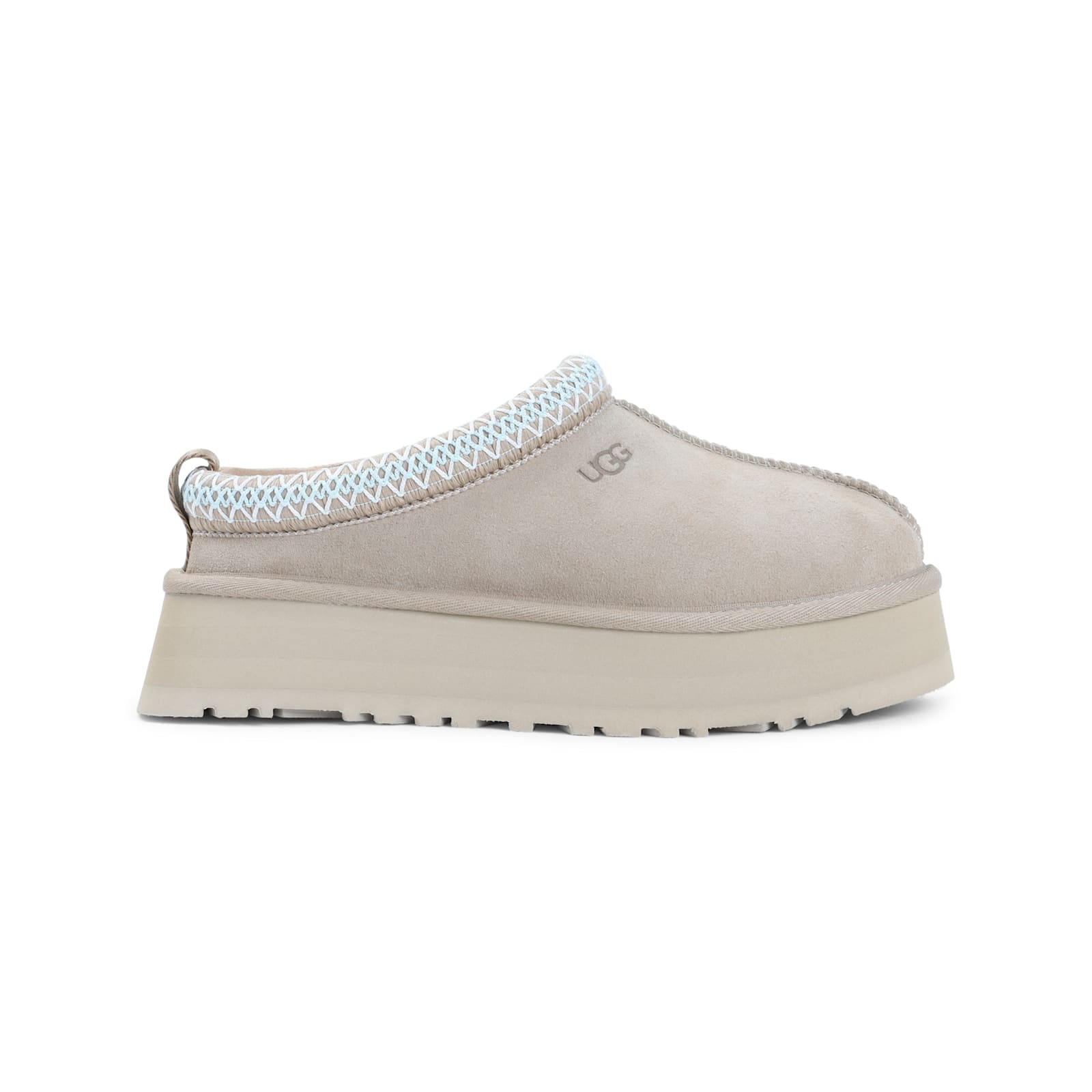 Ugg Tazz Ii Platform Suede Slippers In Neutral