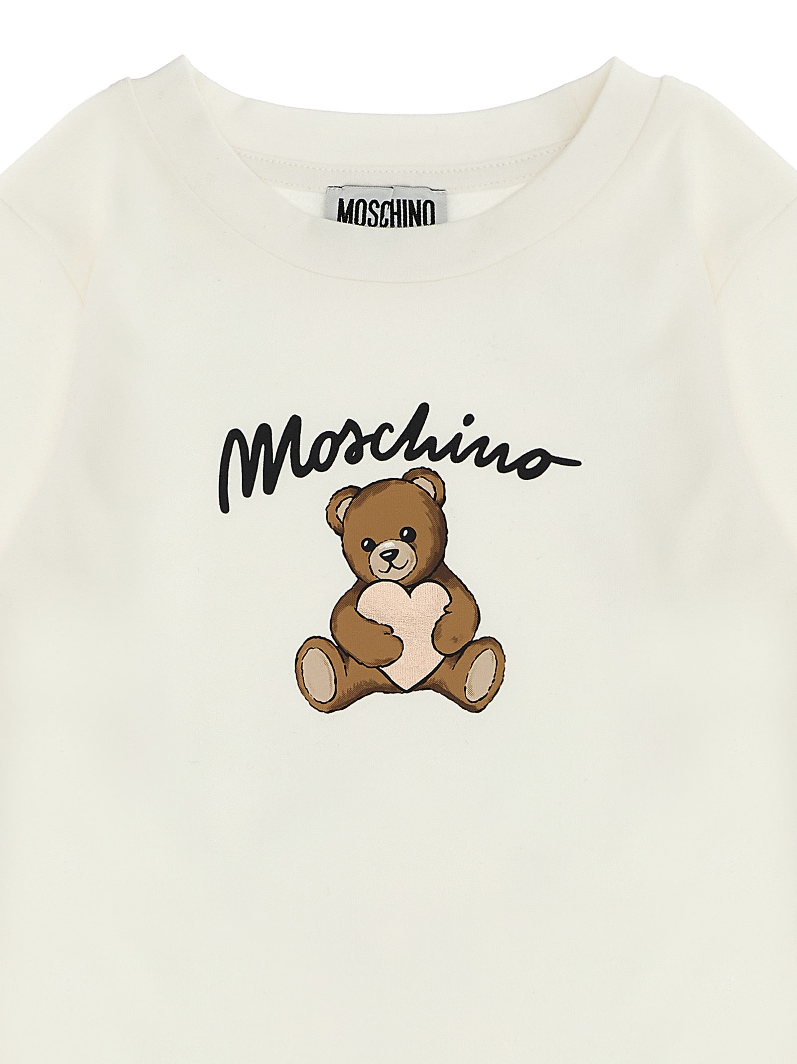 Moschino Teddy-bear Heart T-shirt In White
