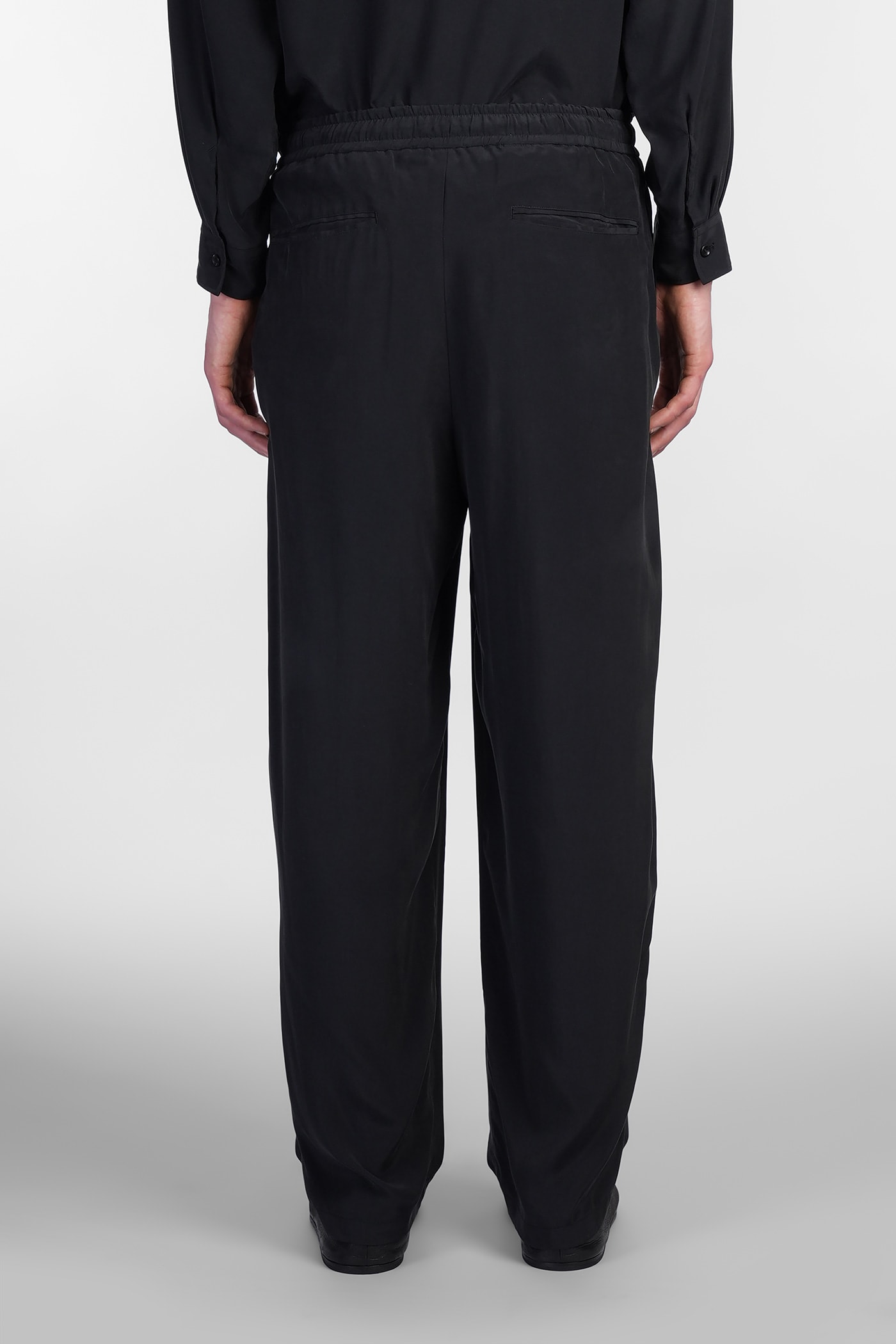 Attachment Pants In Black Polyamide Polyester In Black