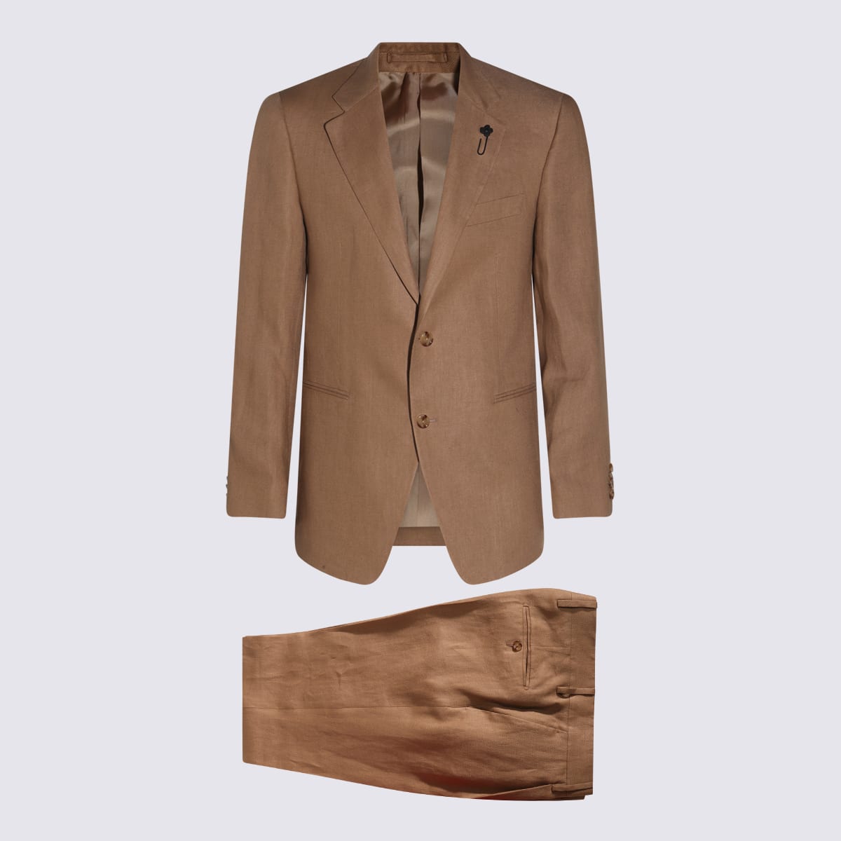 Lardini Tailored Suit With Chest Pocket And Flap Pockets