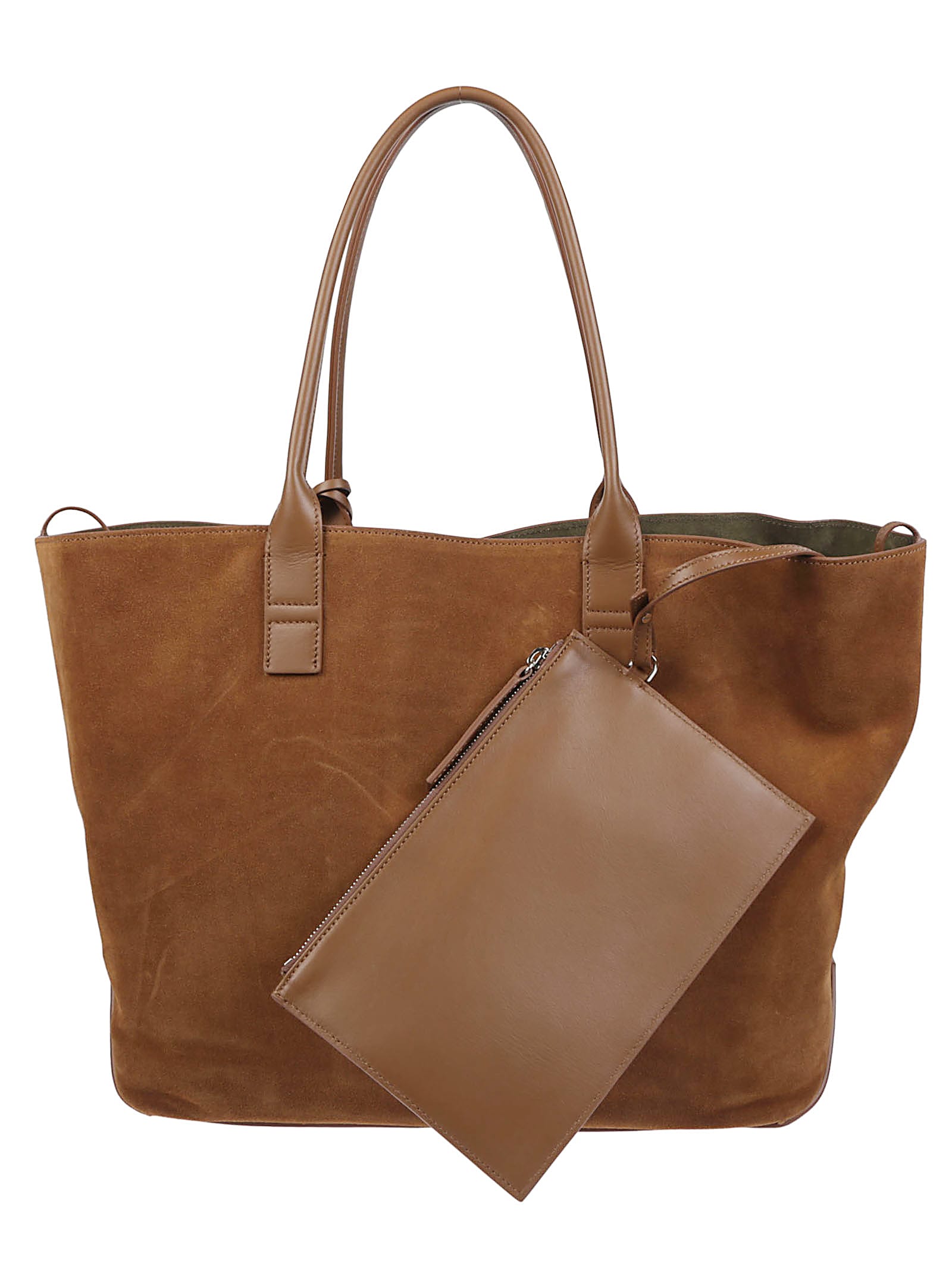 Hogan Medium Address Shopping Bag In Brown
