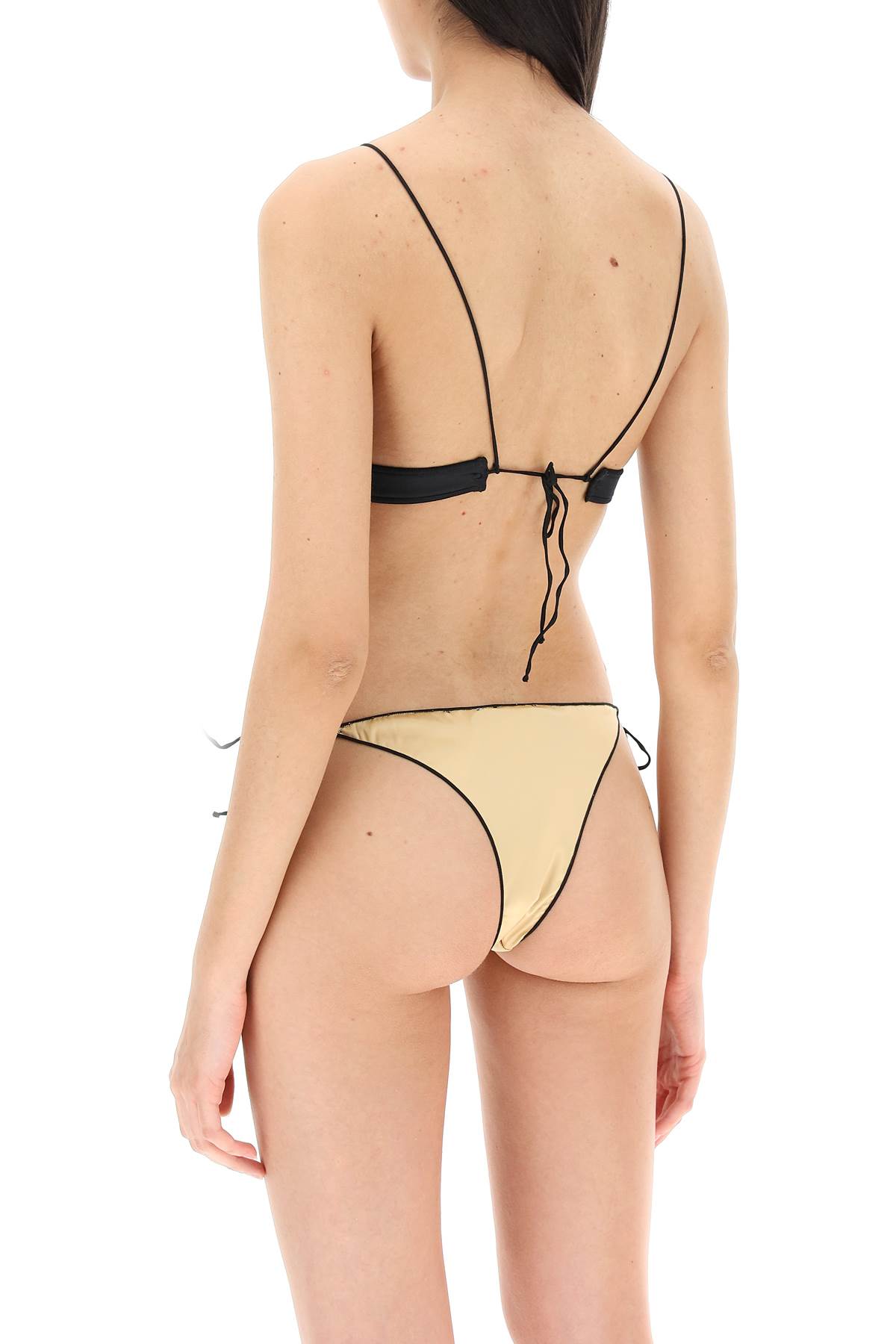 Shop Oseree Travaille Bikini Set In Champagne (beige)