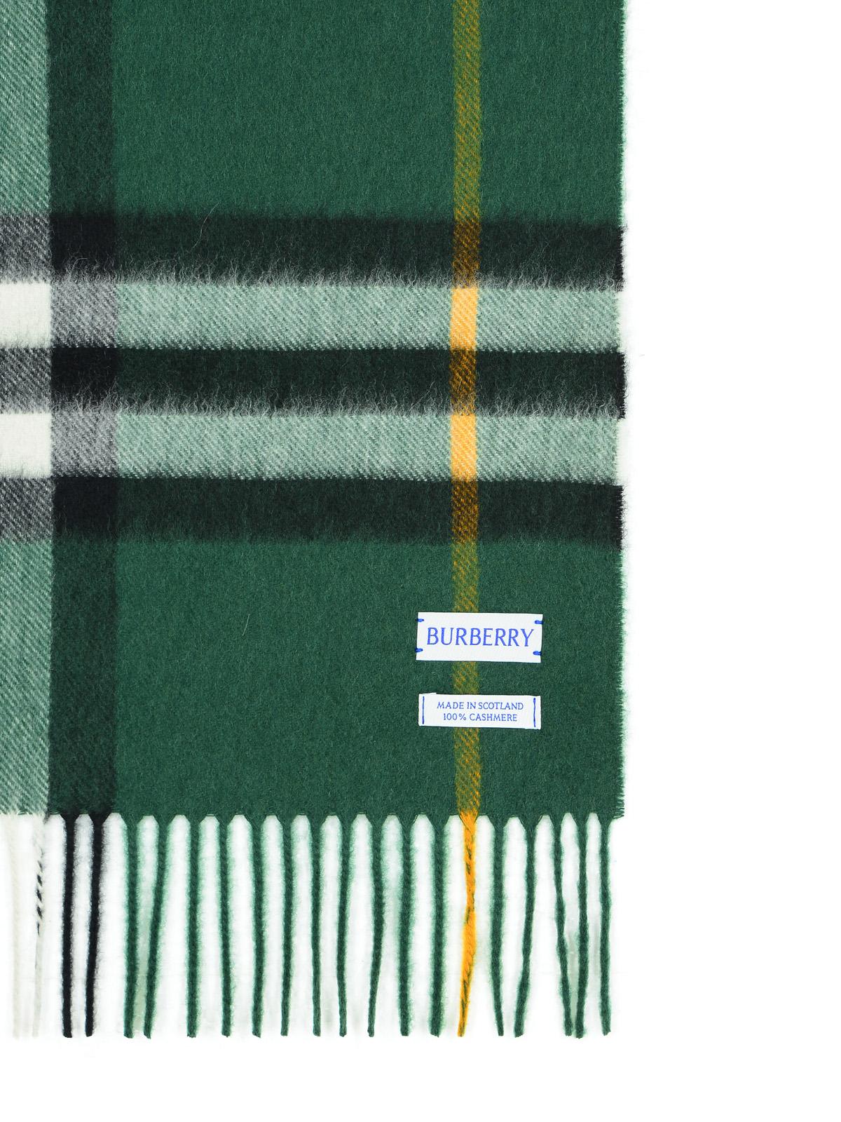 Burberry Mu Giant Green Cashmere Scarf