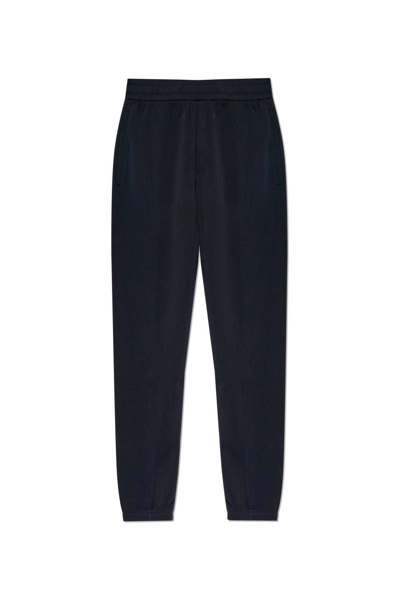 Shop Emporio Armani Sweatpants In Blue