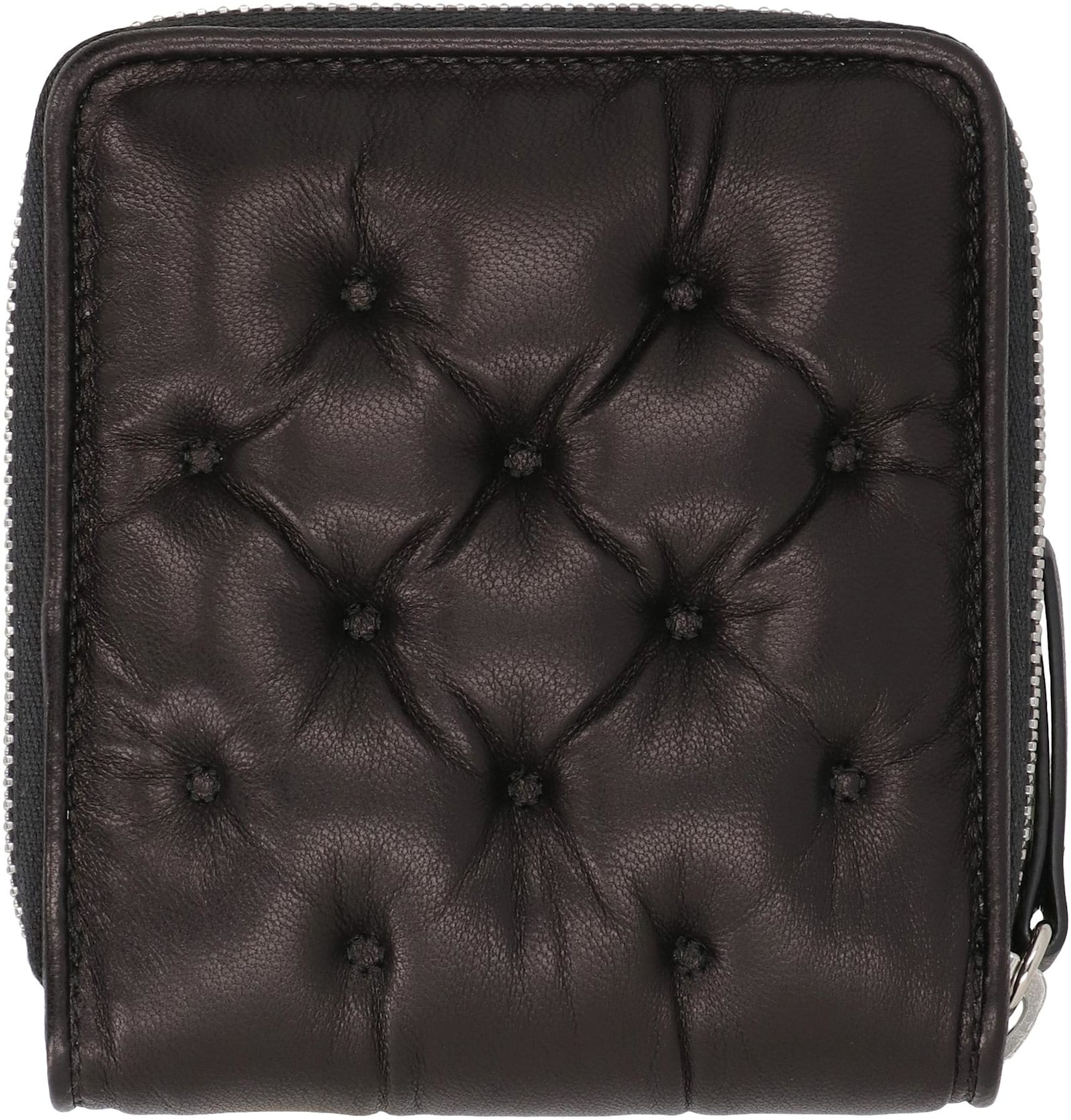 Shop Maison Margiela Glam Slam Leather Wallet In Black