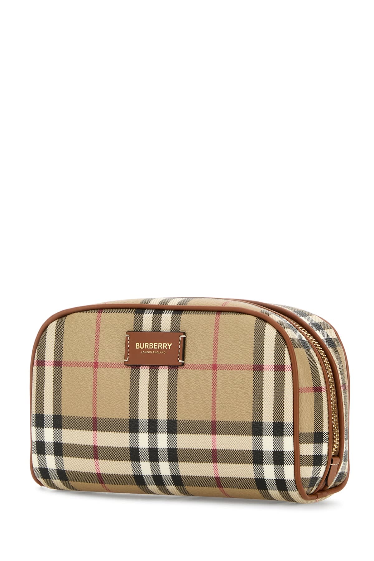 Shop Burberry Ls Sm Cosmetic Pouch Dfc In Beige